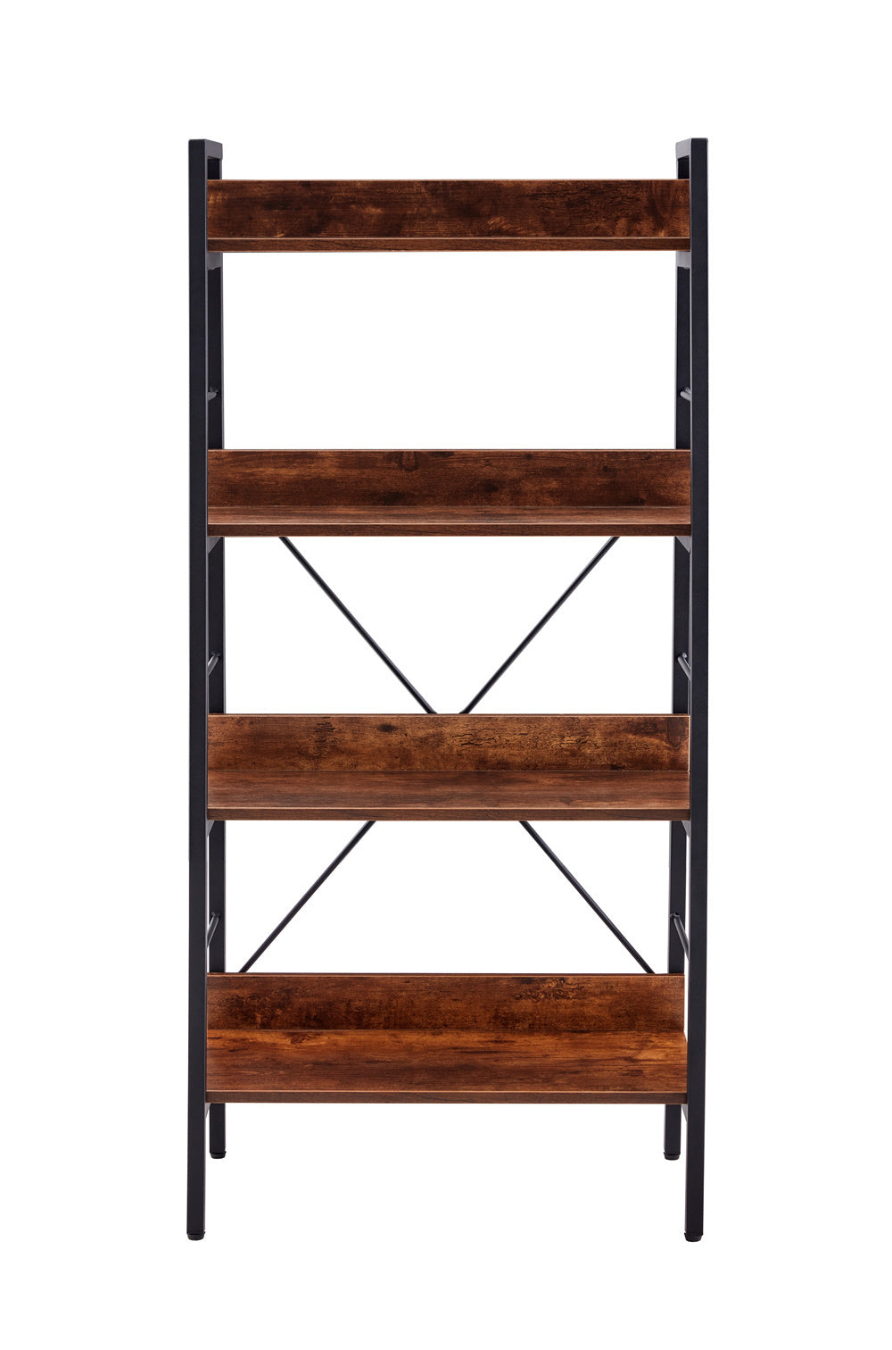 DN 3&4 LAYER DISPLAY BOOKSHELF H LADDER SHELF STORAGE SHELVES RACK SHELF UNIT METAL FRAME, TIGGER, 2 pc per 2 cartons