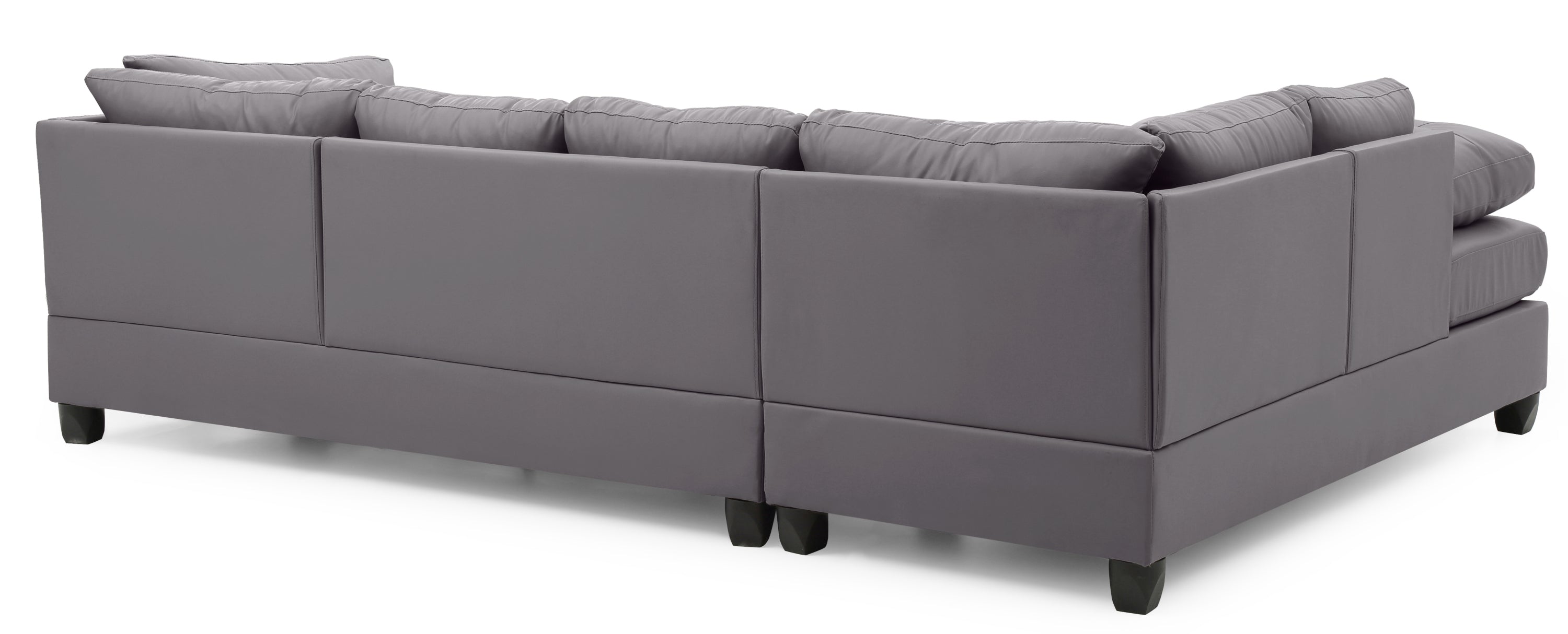 Glory Furniture Malone G642B-SC Sectional ( 3 Boxes) , GRAY