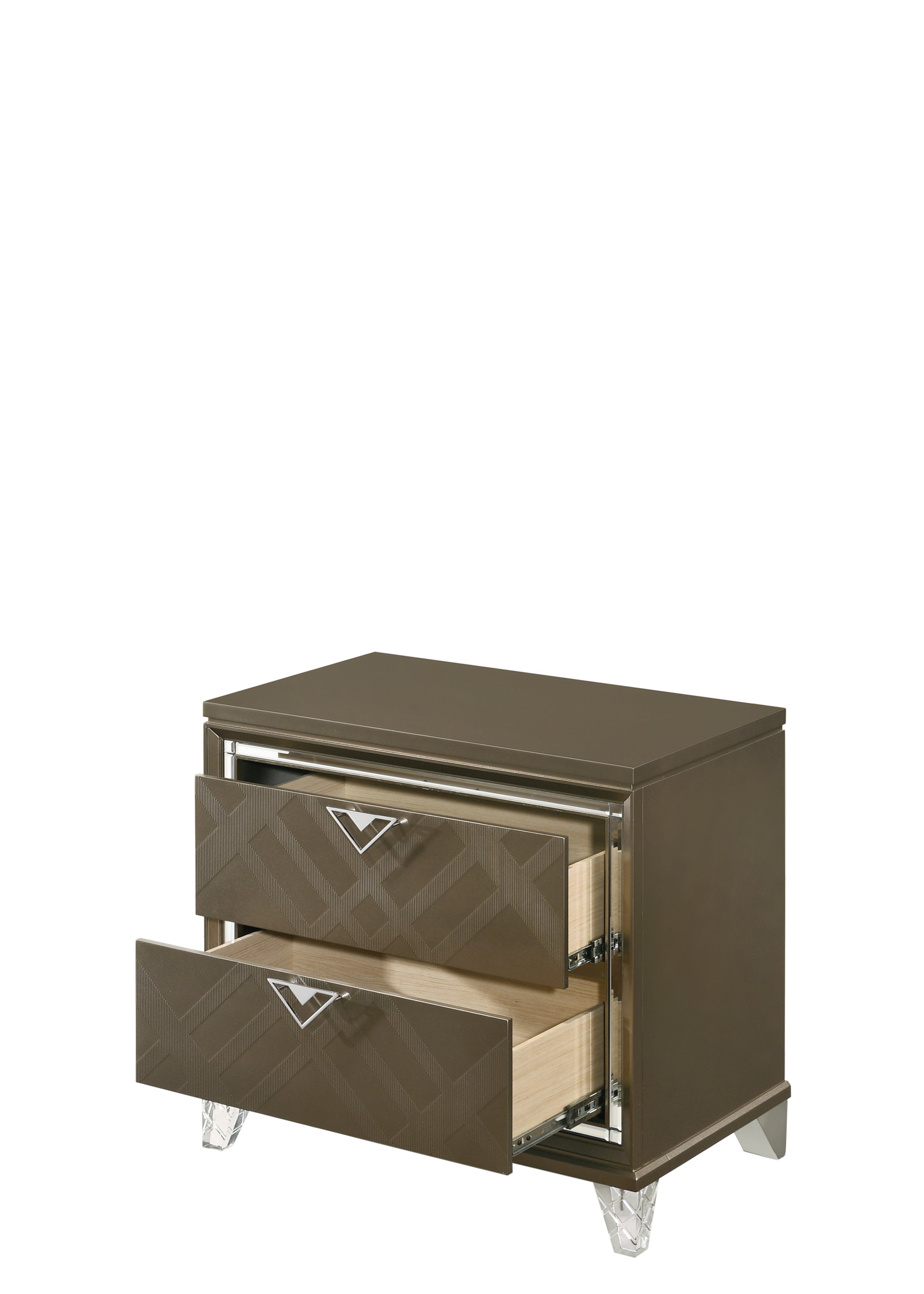 ACME Skylar Nightstand, Dark Champagne 25323