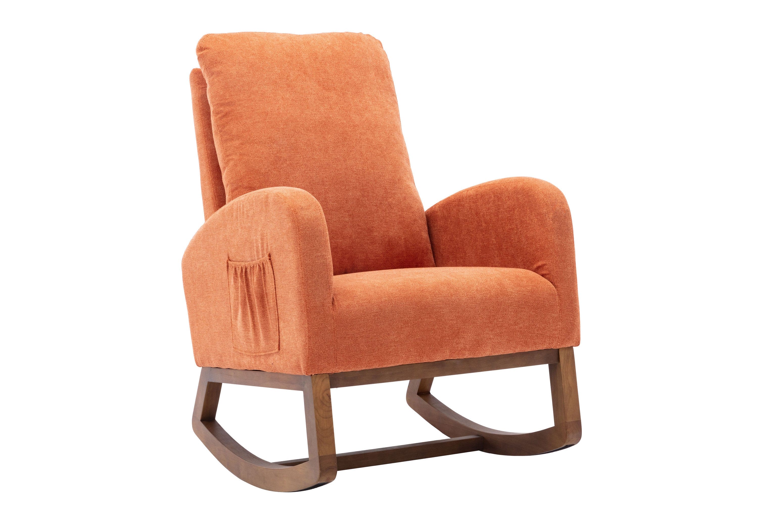 COOLMORE  living  room Comfortable  rocking chair  living room chair  Orange