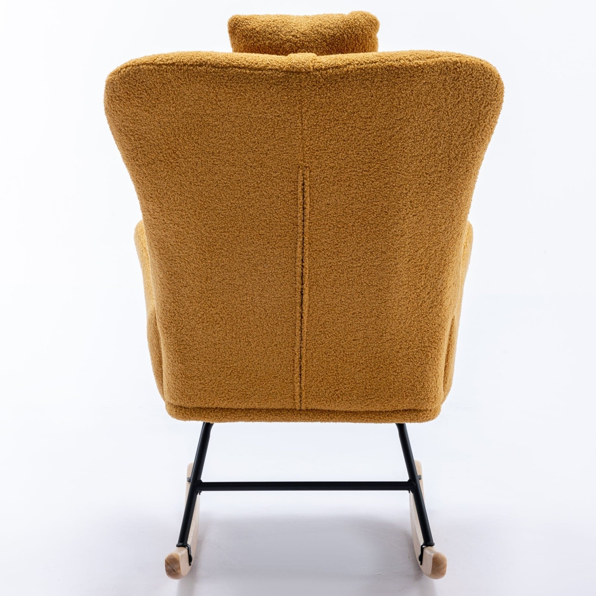 35.5 inch Rocking Chair with Pocket, (TURMERIC)