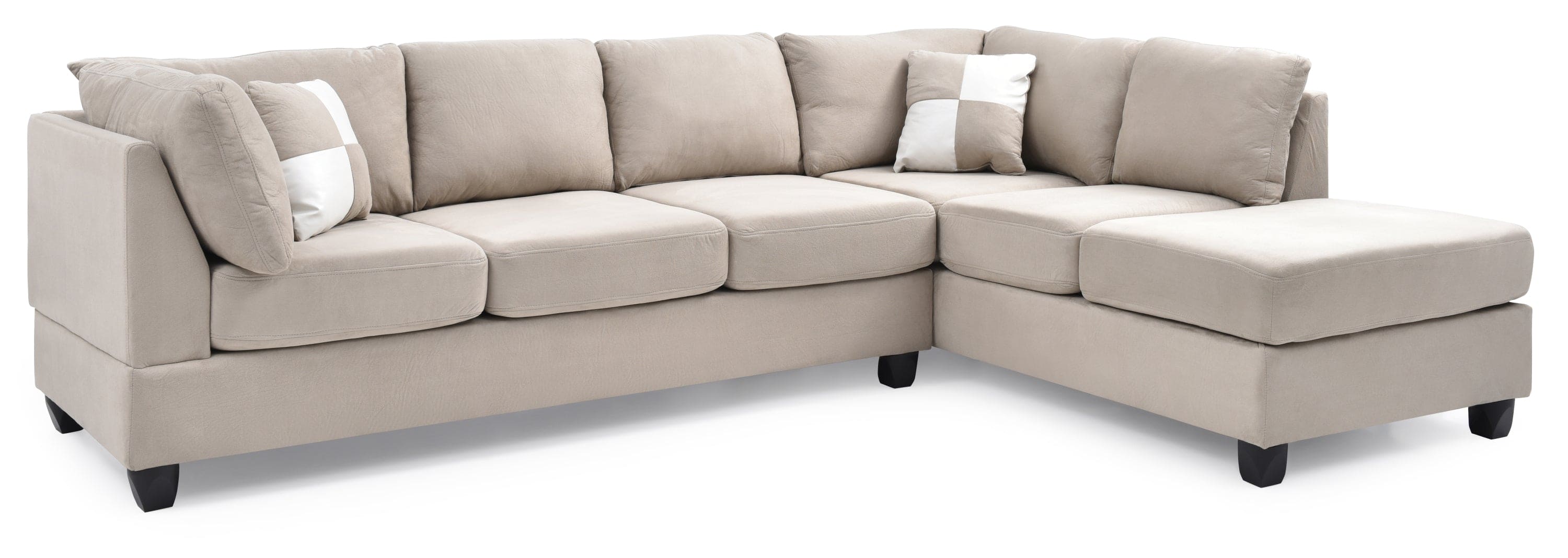 Glory Furniture Malone G631B-SC Sectional ( 3 Boxes) , White