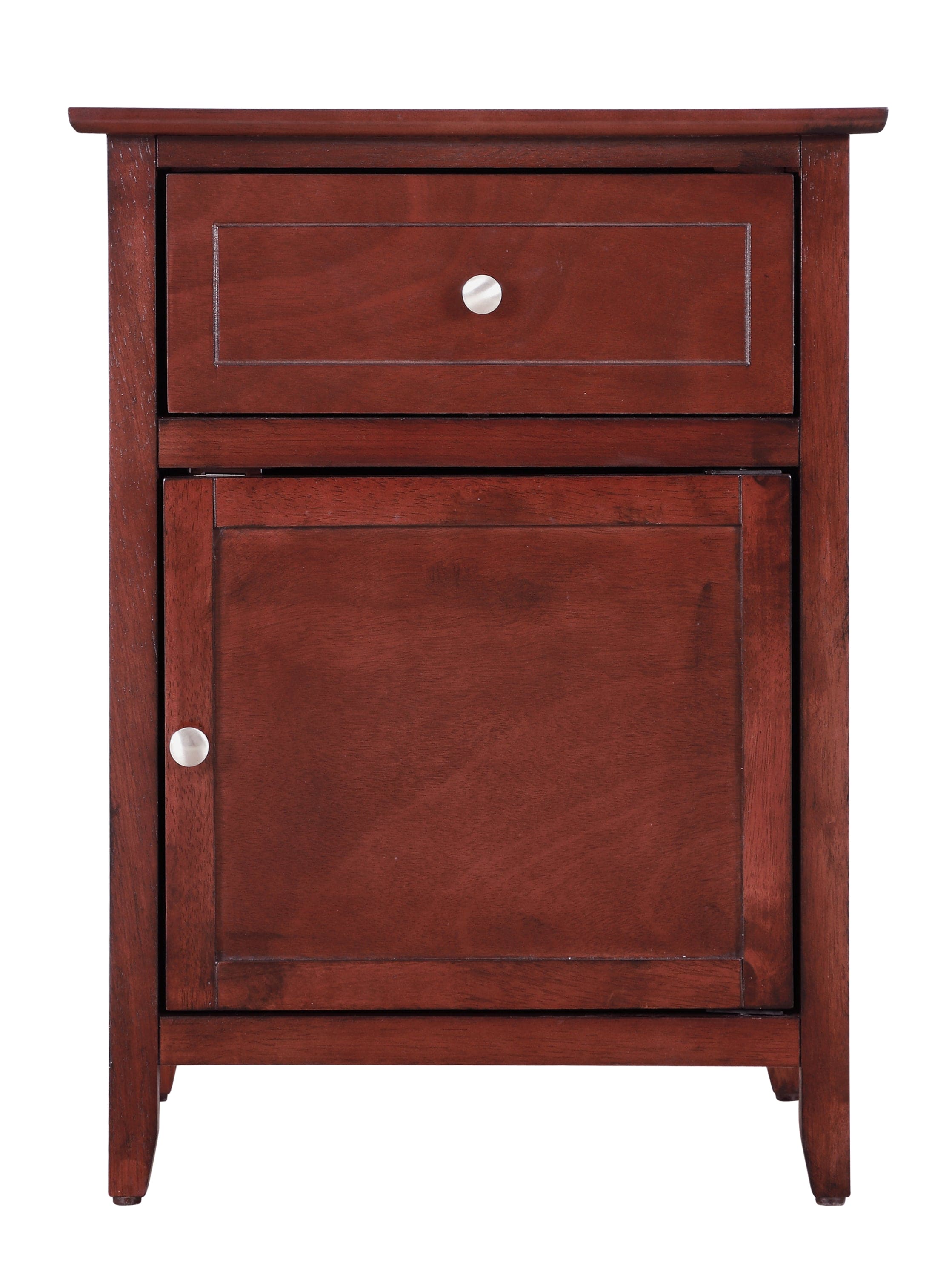 Glory Furniture Izzy G1410-N-00 1 Drawer /1 Door Nightstand , Cherry