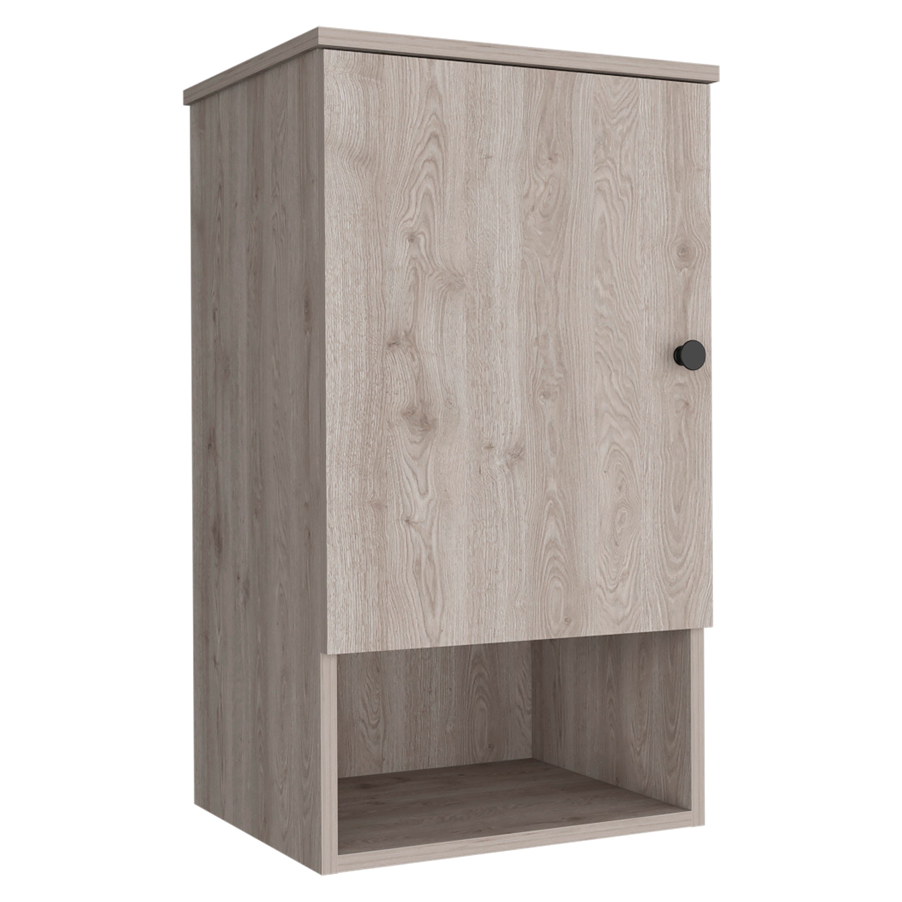 Medicine Cabinet Porto, Two Internal Shelves, Light Gray Finish