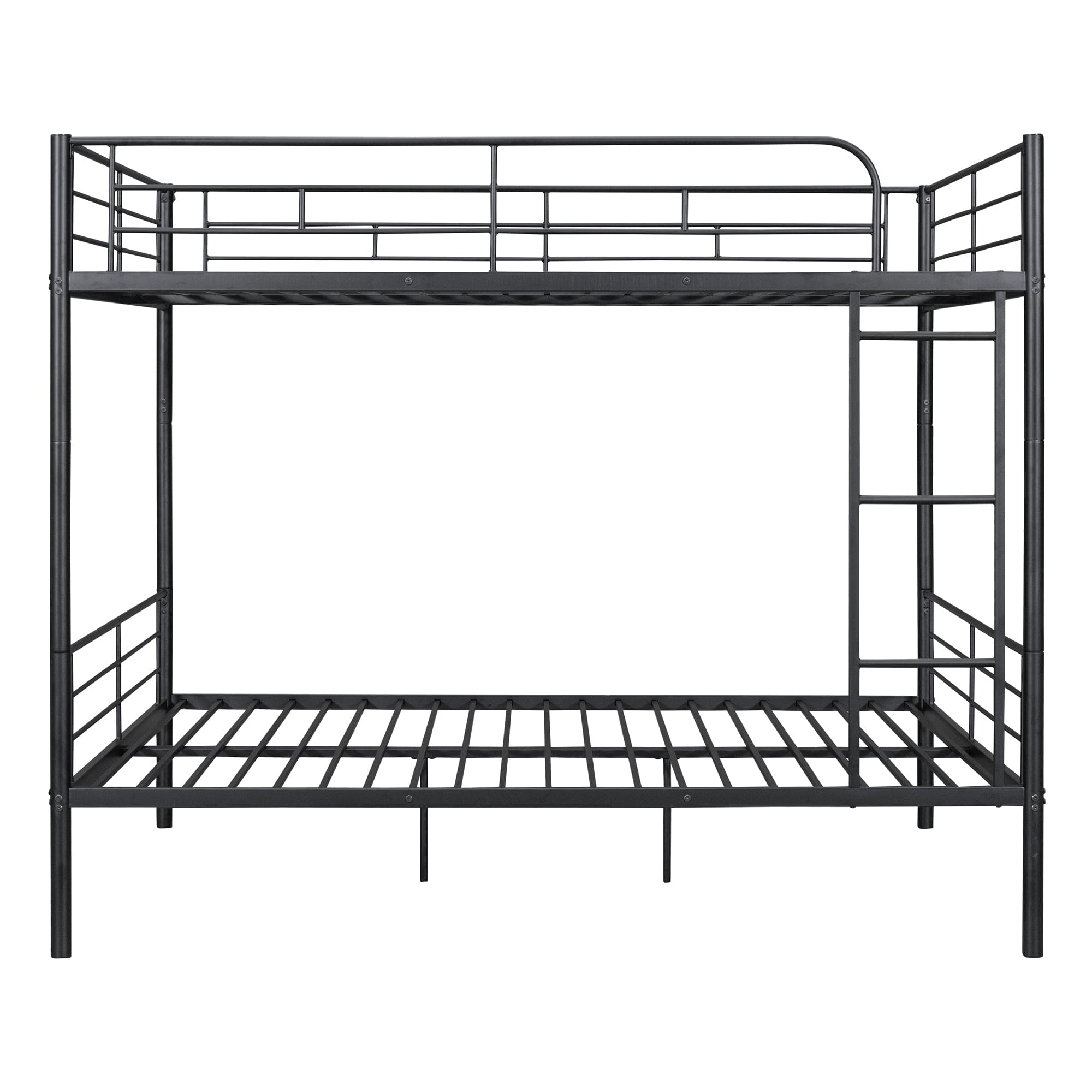 Full Over Full Metal Bunk Bed, Black