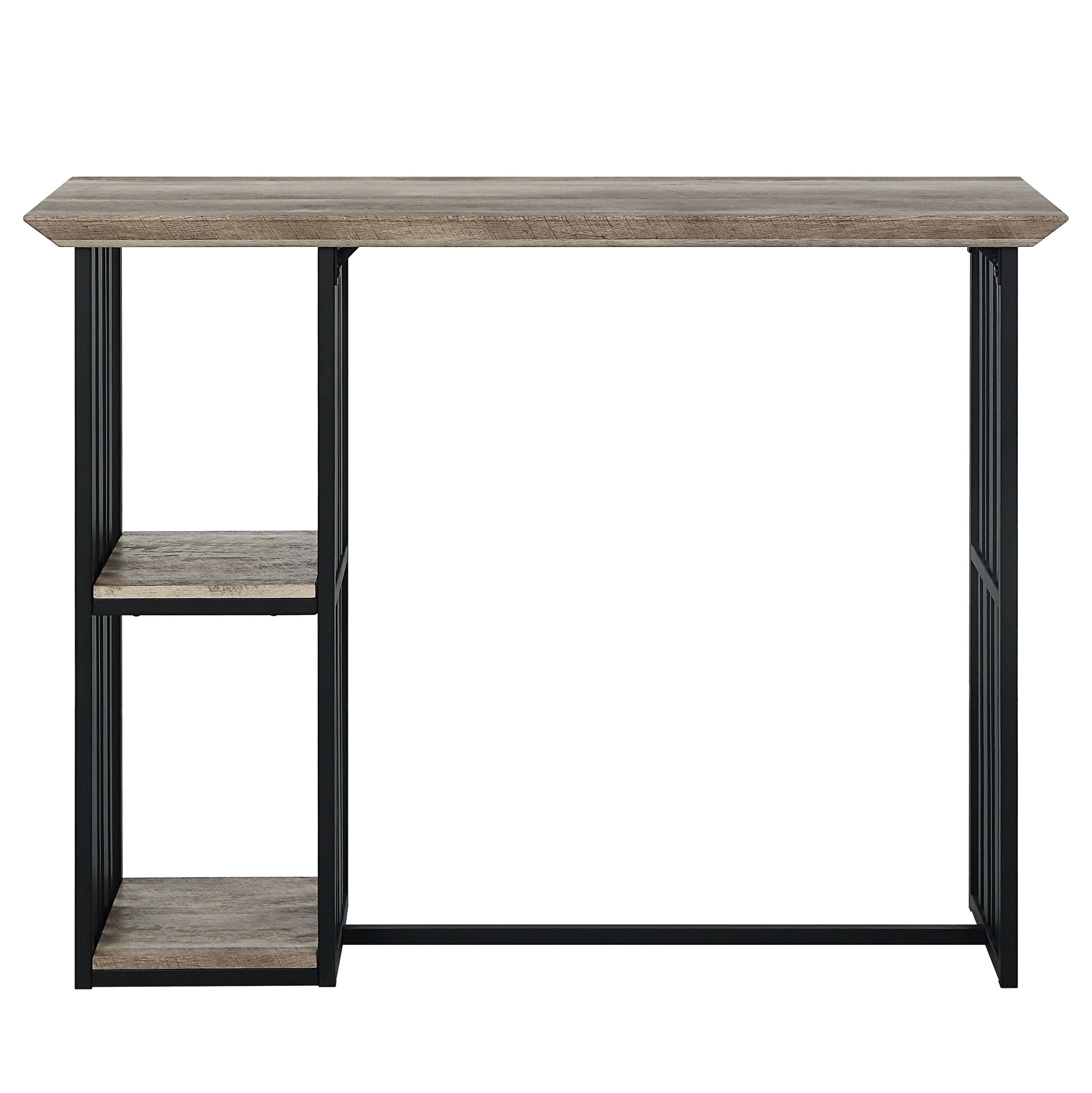 ACME Zudora Counter Height Table, Antique Oak & Black Finish DN01755