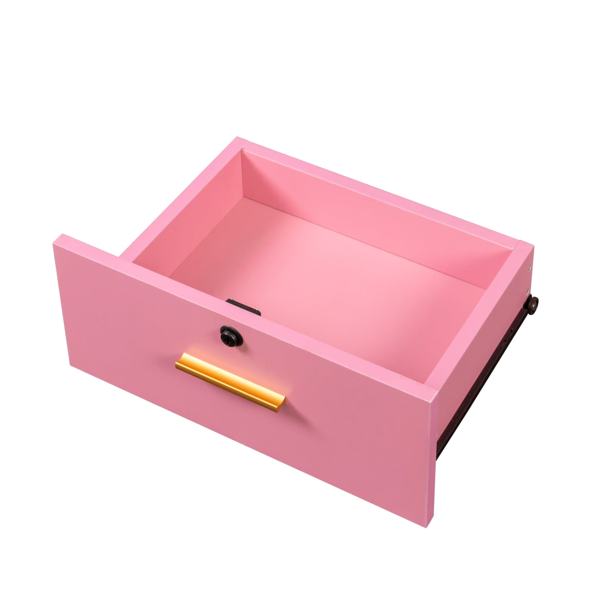 Pink modern simple hair desk, multi-layer storage space