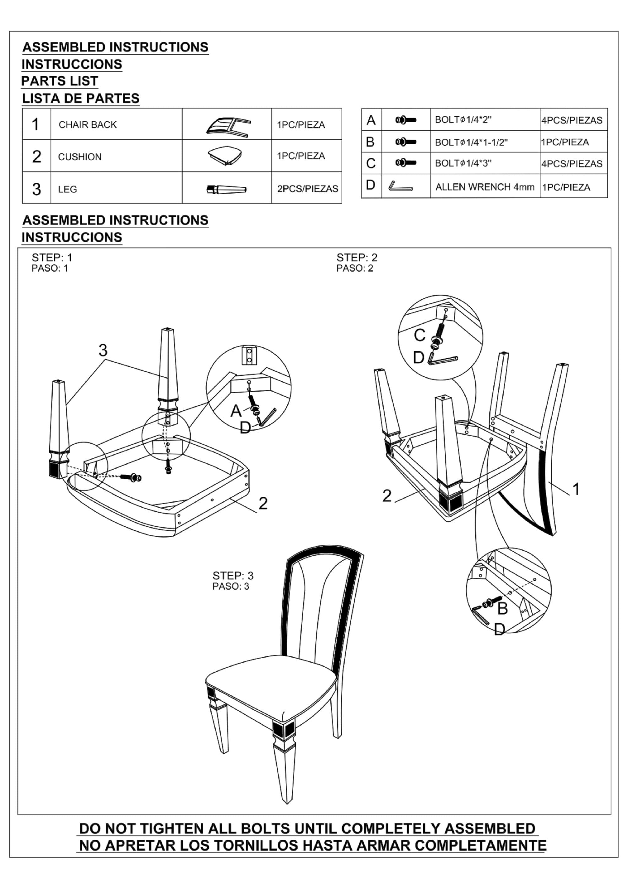 Luxury Formal Glam 2pc Set Dining Side Chair Silver Finish Sparkling Embellishments Surround