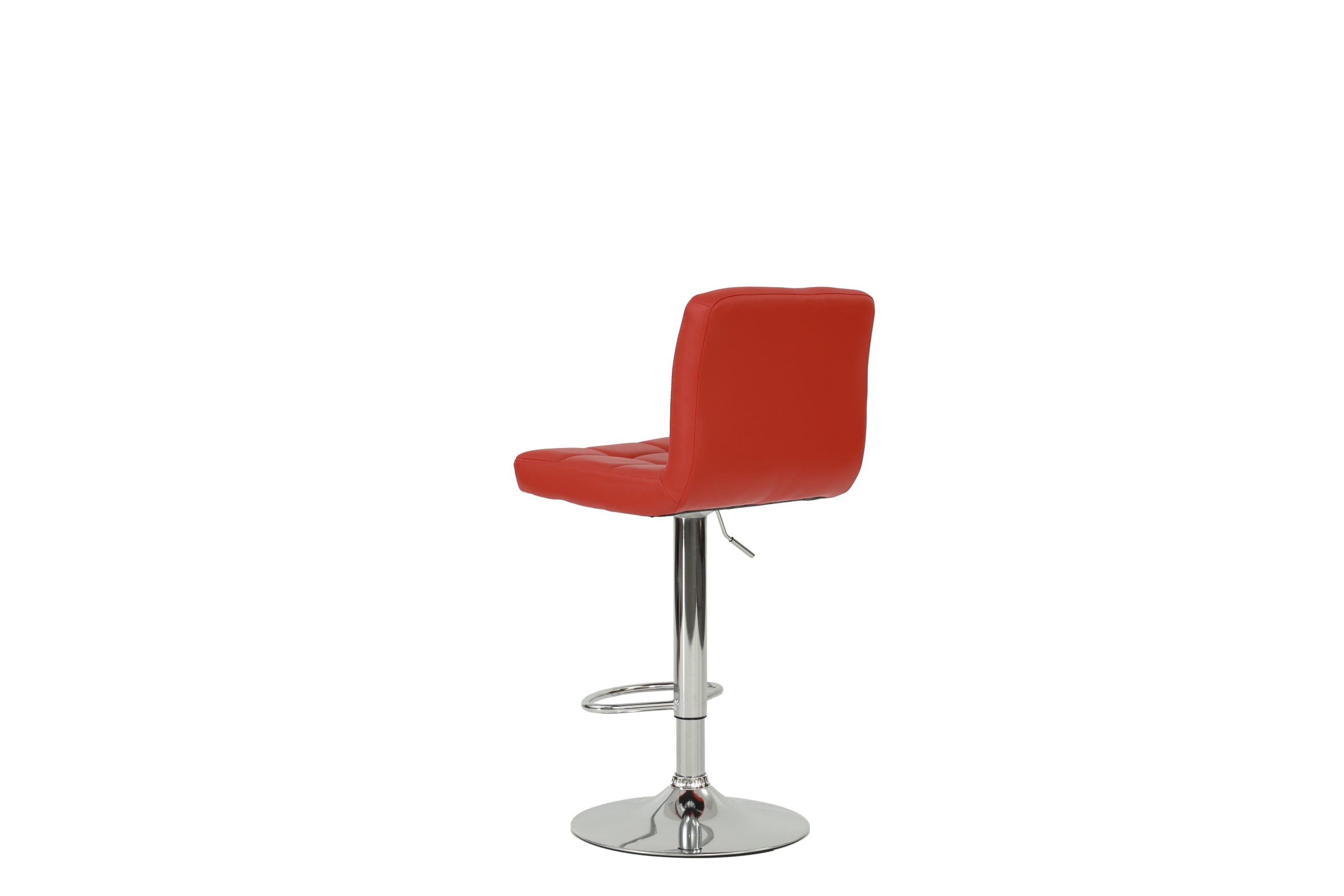 BAR STOOL in Red, Chrome