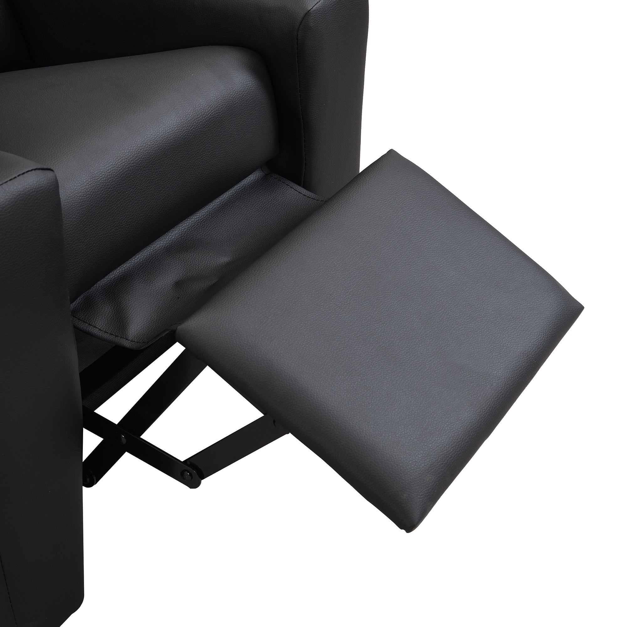 Kids Recliner Chair  Black PVC