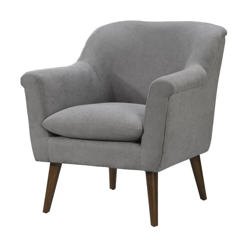 Shelby Gray Woven Fabric Oversized Armchair