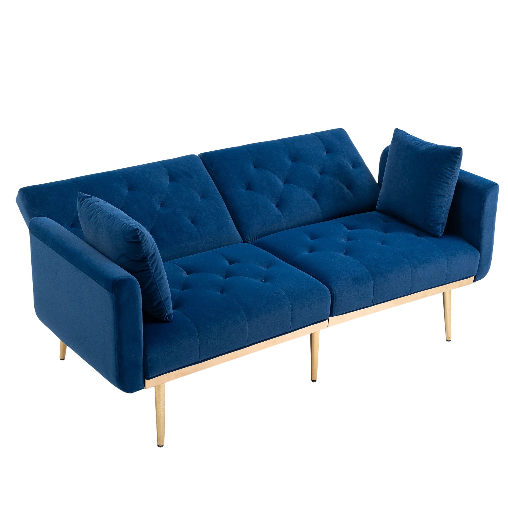 COOLMORE  Velvet  Sofa , Accent sofa .loveseat sofa with metal  feet