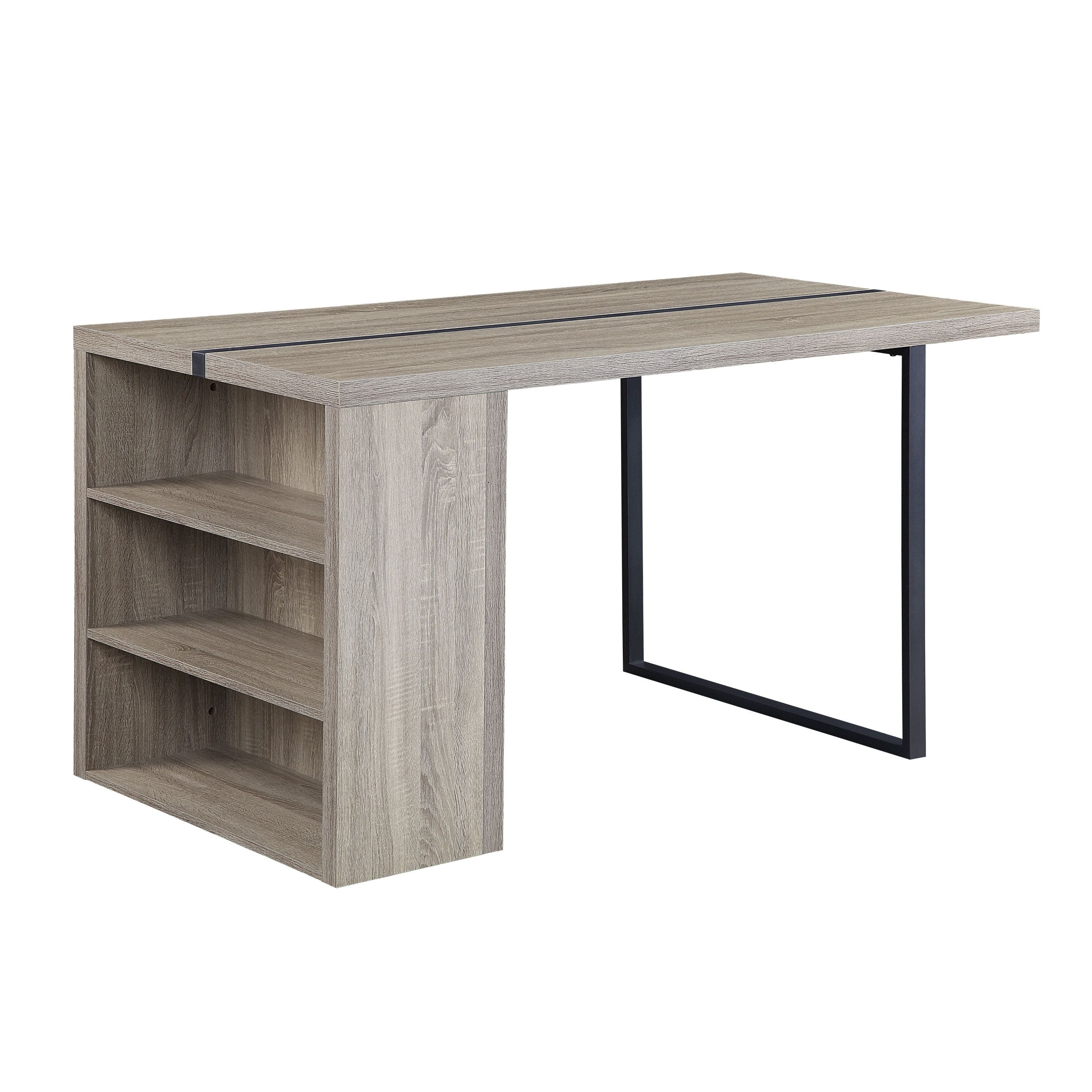 ACME Patwin Dinning Table, Rustic Oak & Black Finish DN00401