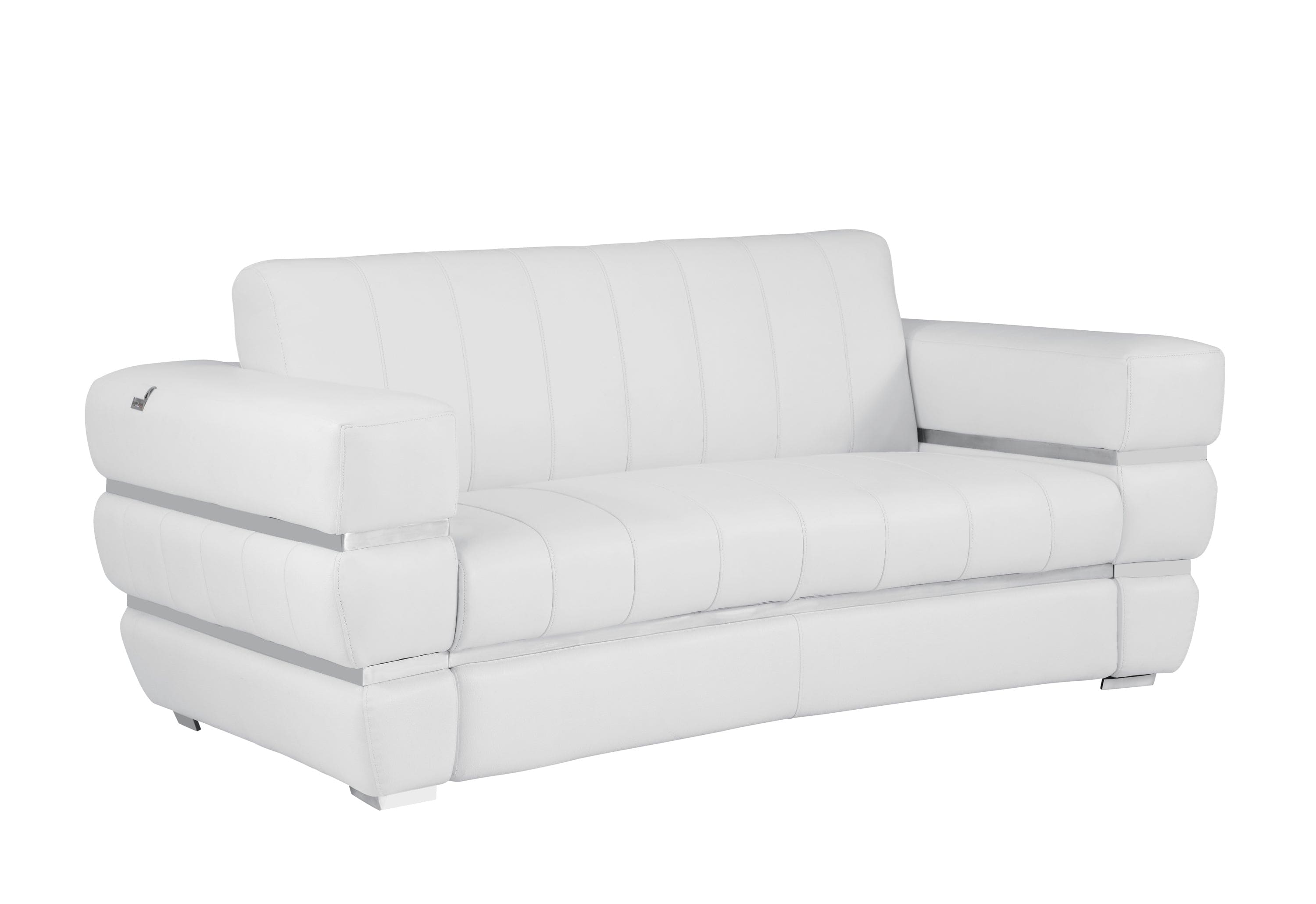 Global United Top Grain Italian Leather  Loveseat