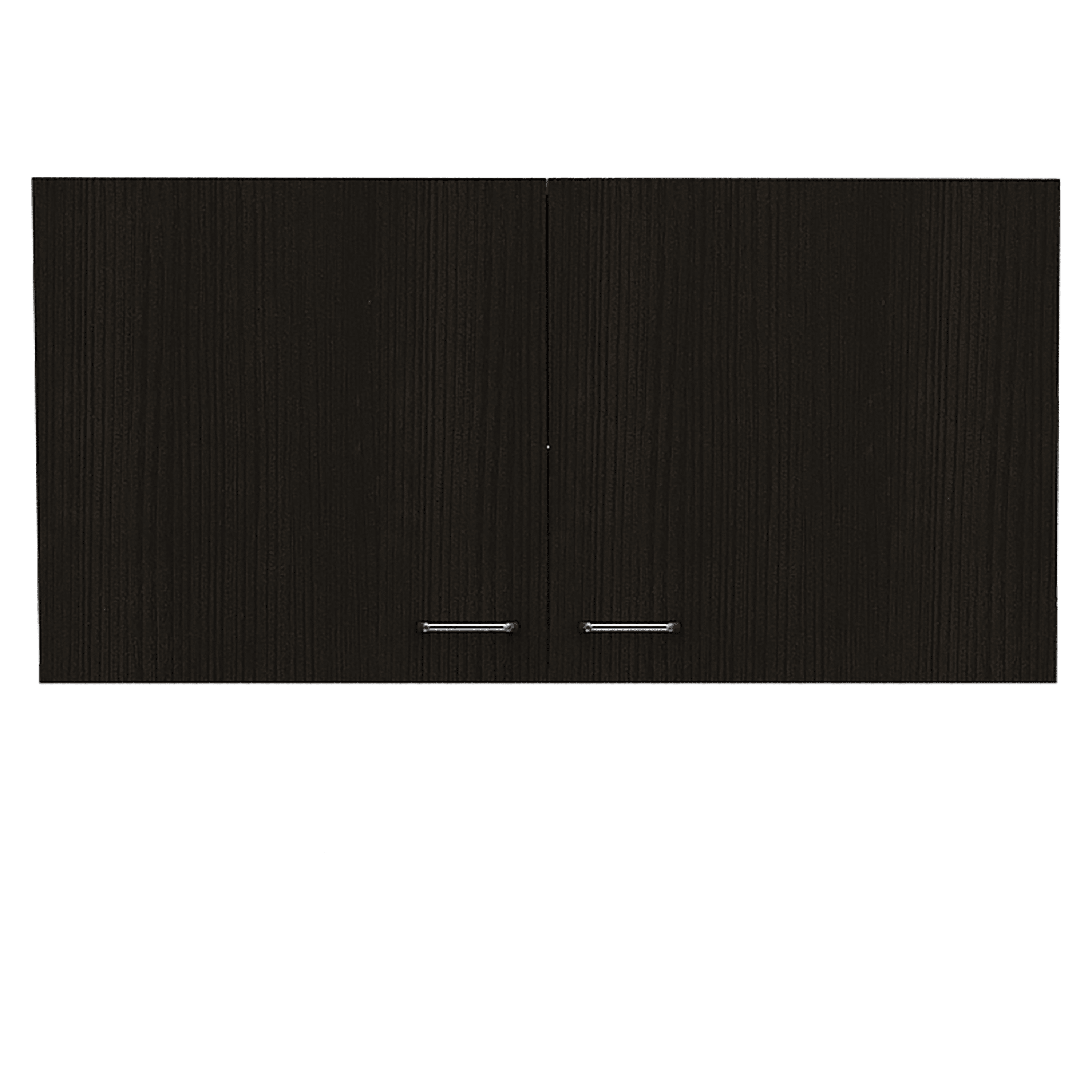 Wall Cabinet Toran, Two Shelves, Double Door, Black Wengue Finish