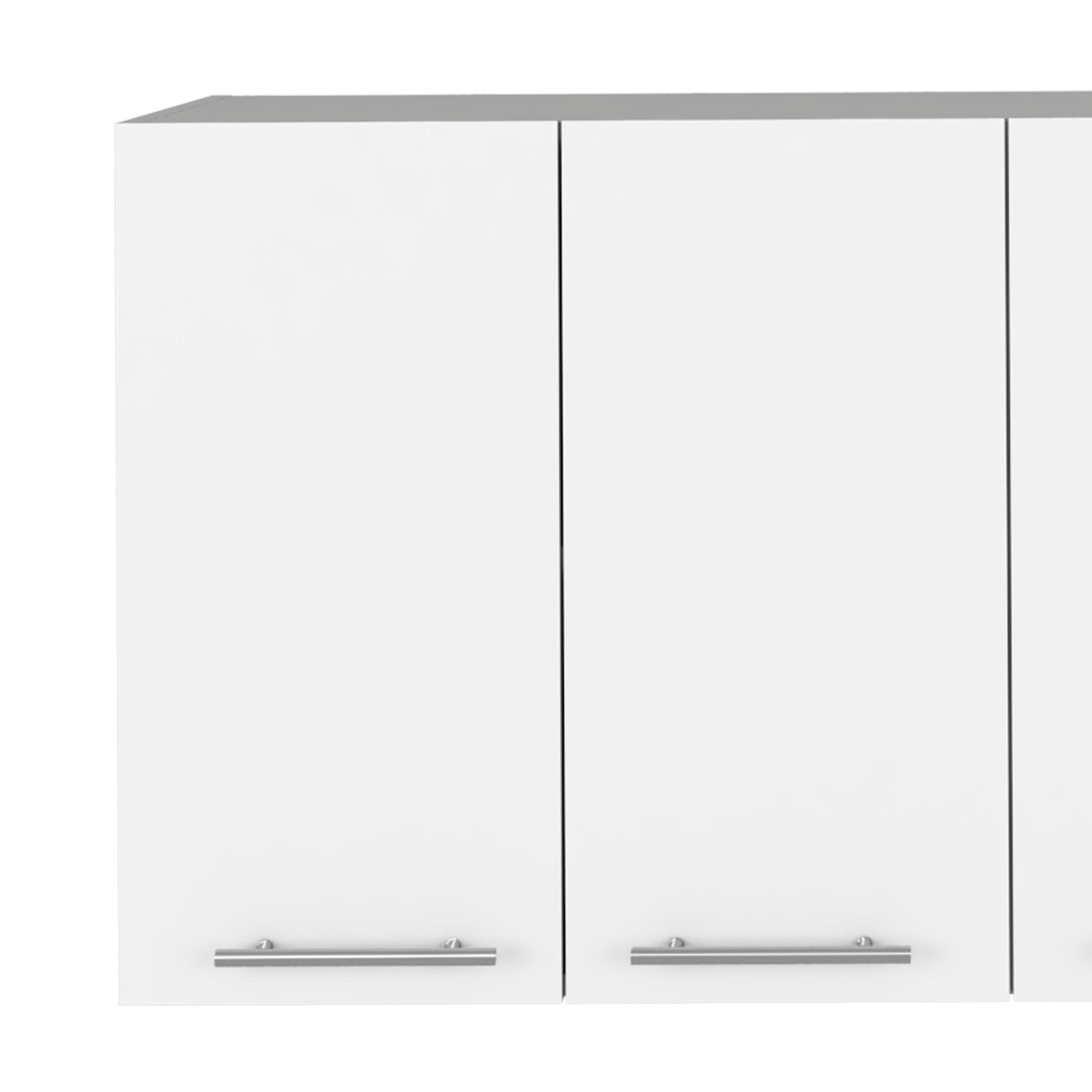 Kitchen Cabinet Durham, Four Doors, White Finish