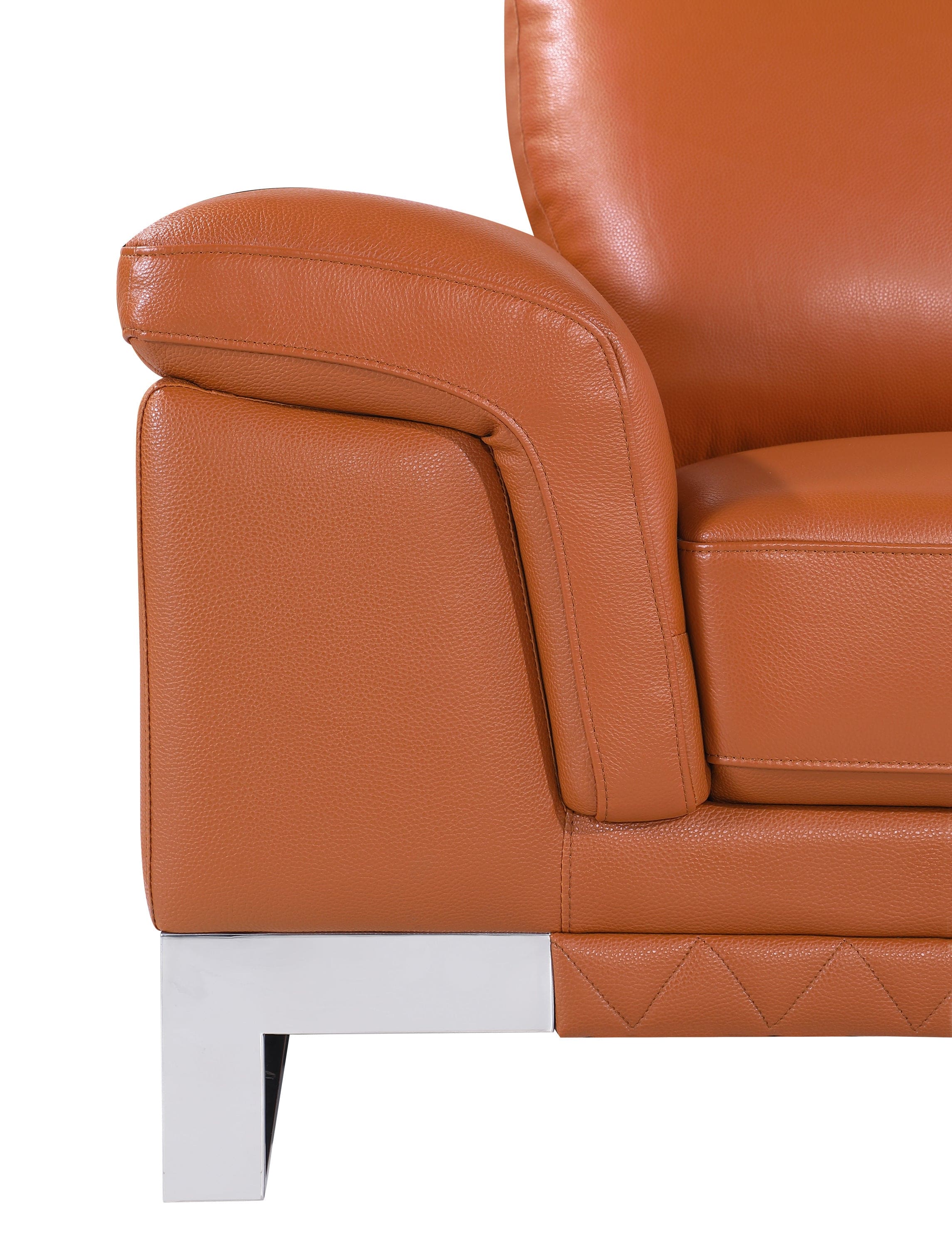 Top Grain Italian Leather Loveseat