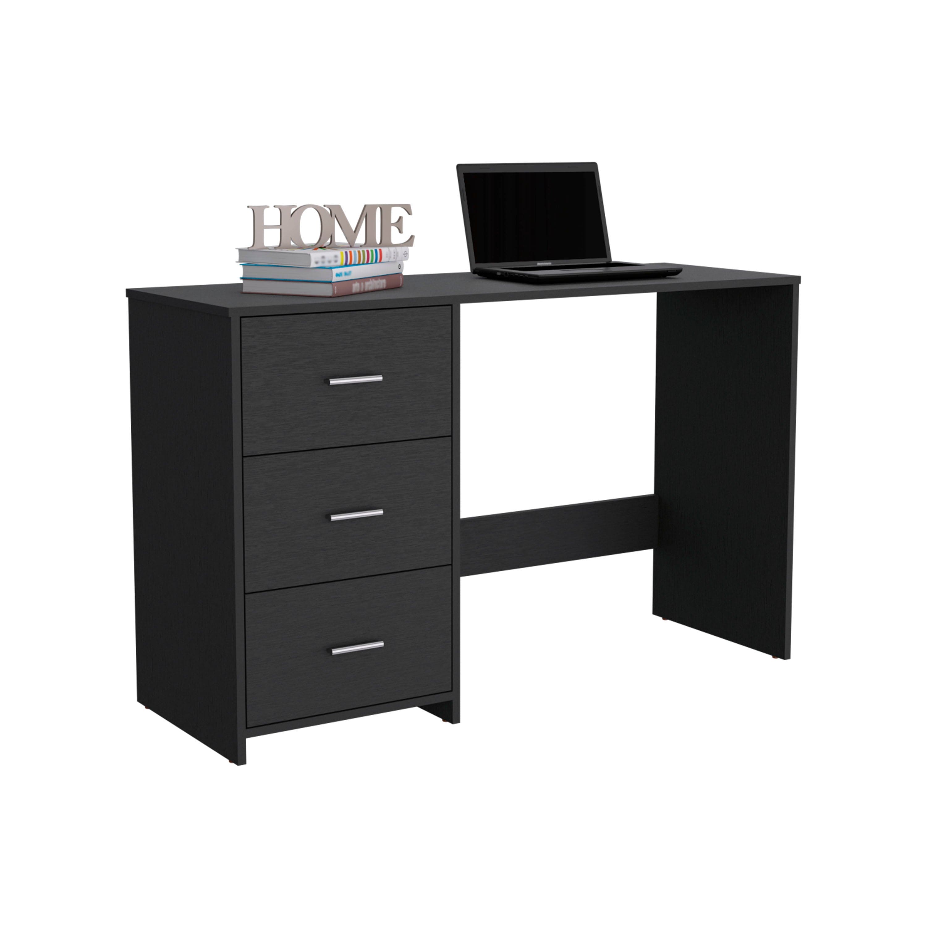 Writting Desk Riverside,Three Drawers, Black Wengue Finish