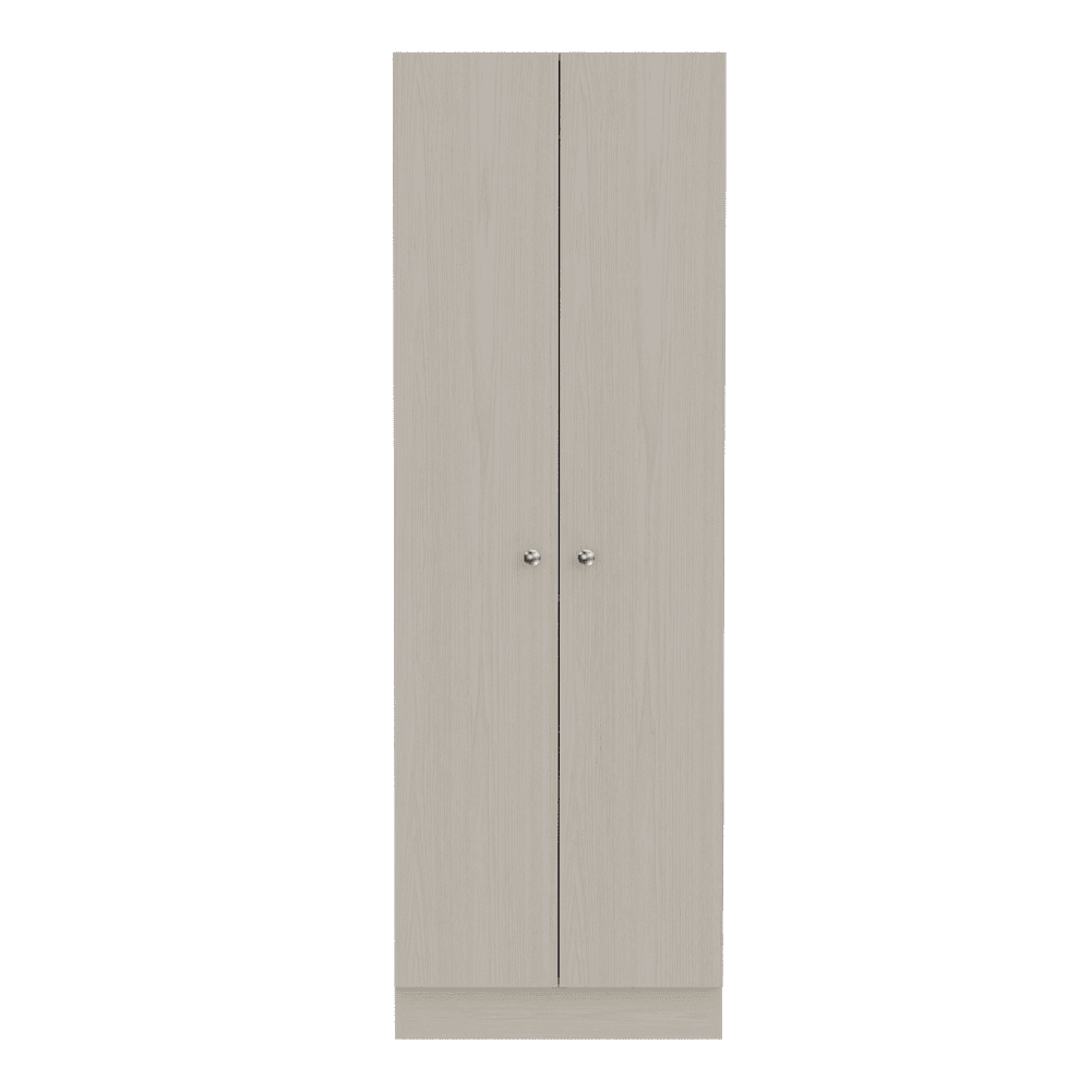 DEPOT E-SHOP Dakari Multistorage Double Door Cabinet, Five Shelves, White Washed Oak