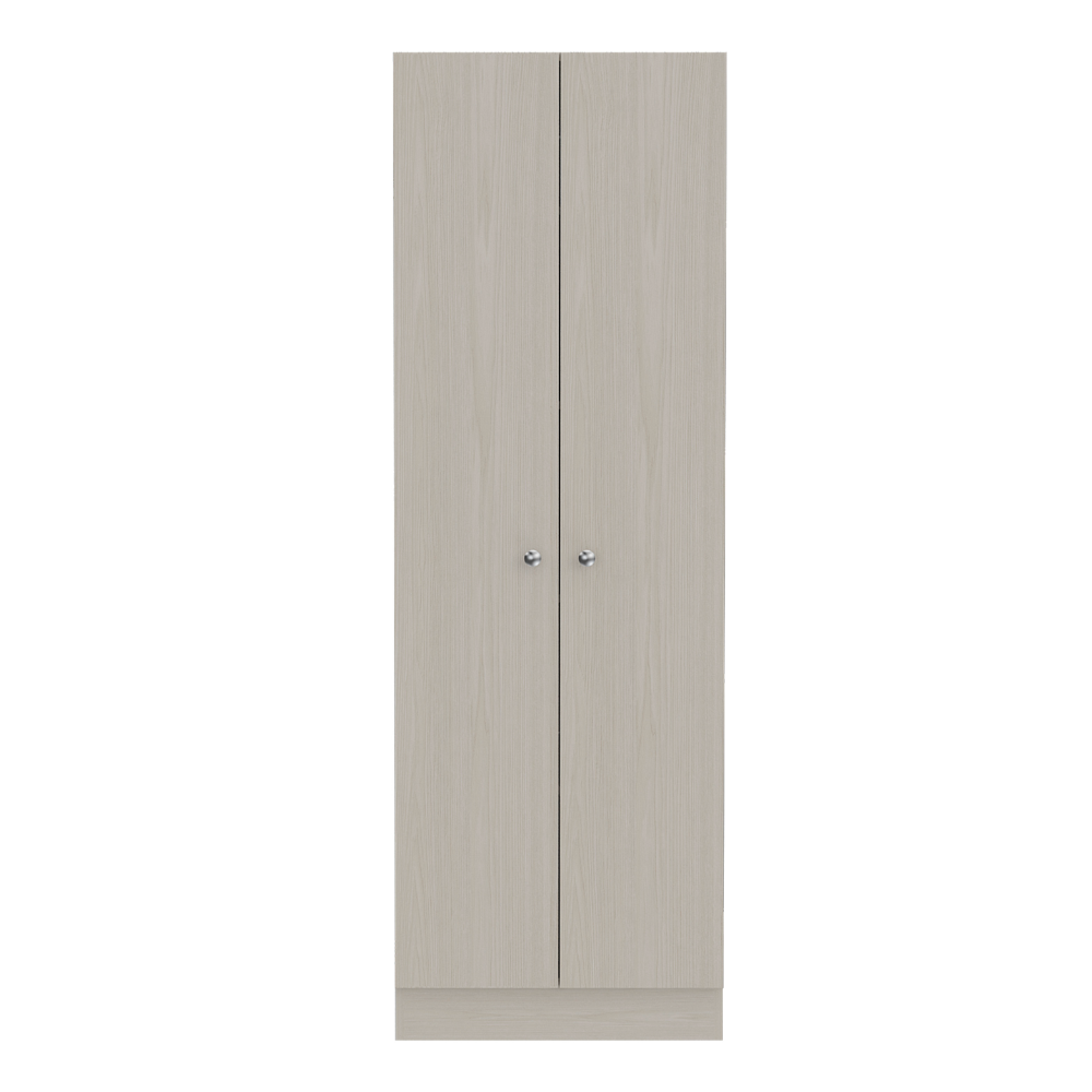 DEPOT E-SHOP Dakari Multistorage Double Door Cabinet, Five Shelves, White Washed Oak