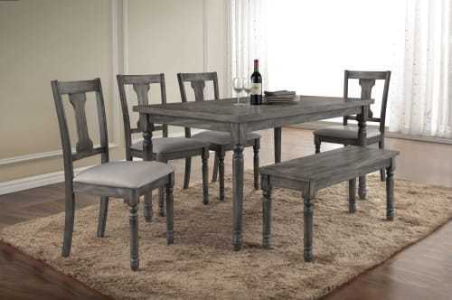 ACME Wallace Bench in Weathered Gray 71438