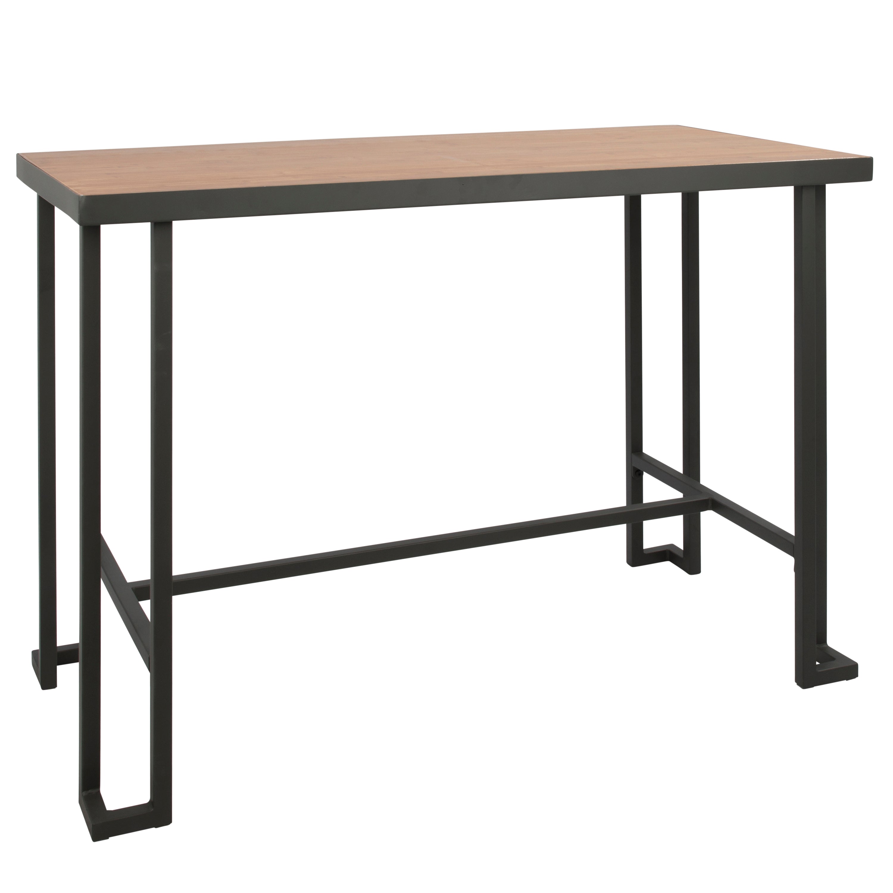 Roman Industrial Counter Table in Grey and Natural by LumiSource