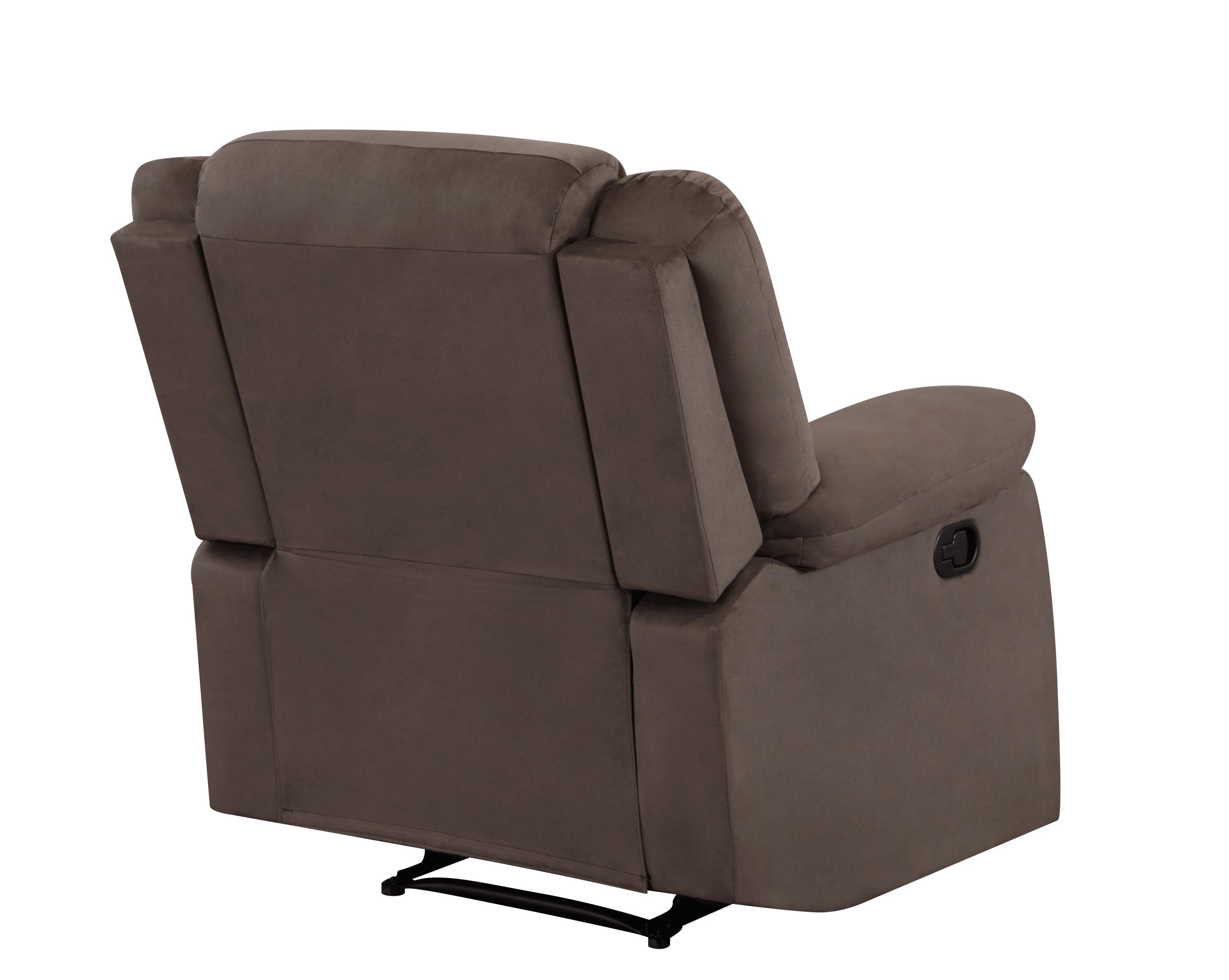 Global United Transitional Microfiber Fabric Recliner Chair