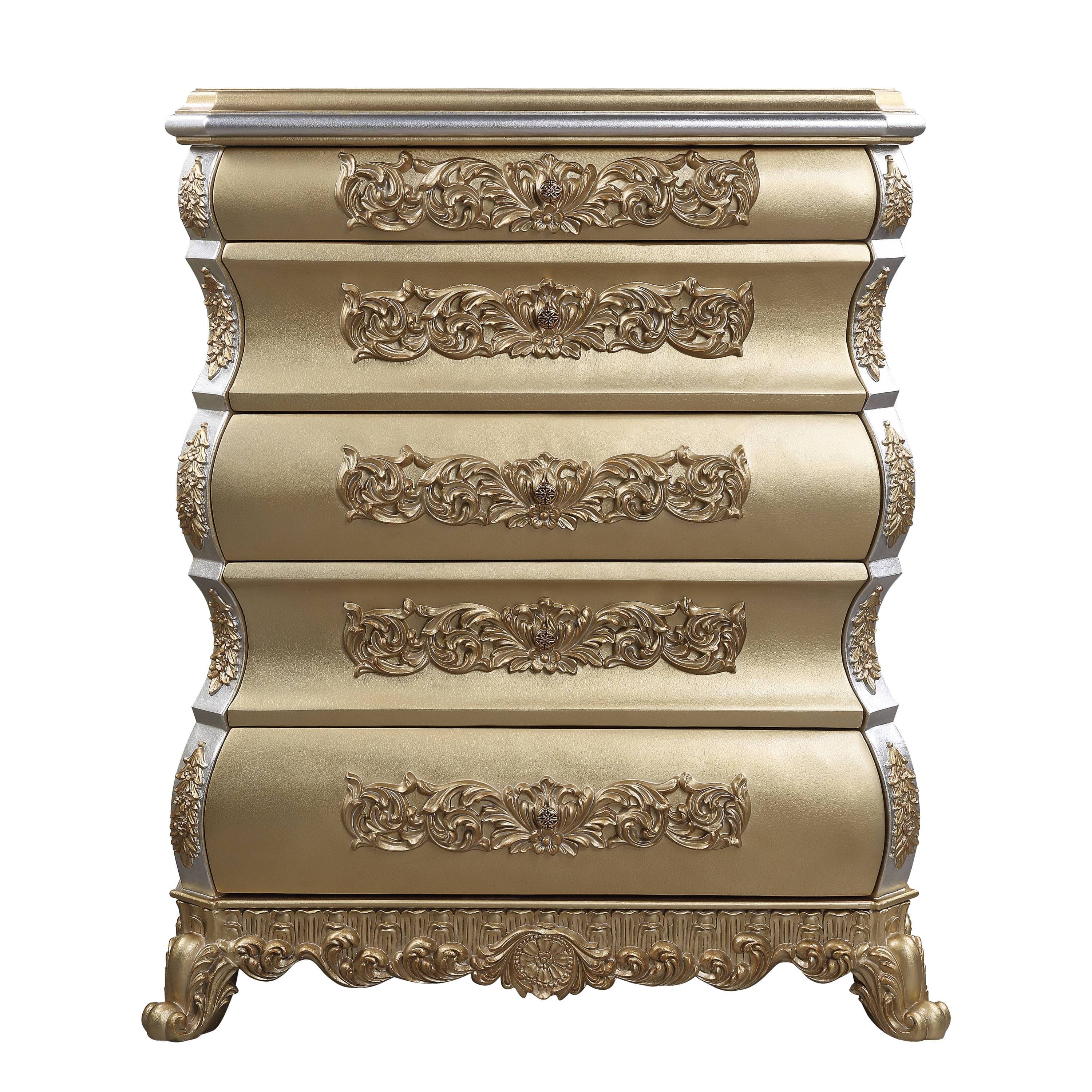 ACME Seville Chest, Gold Finish BD00455