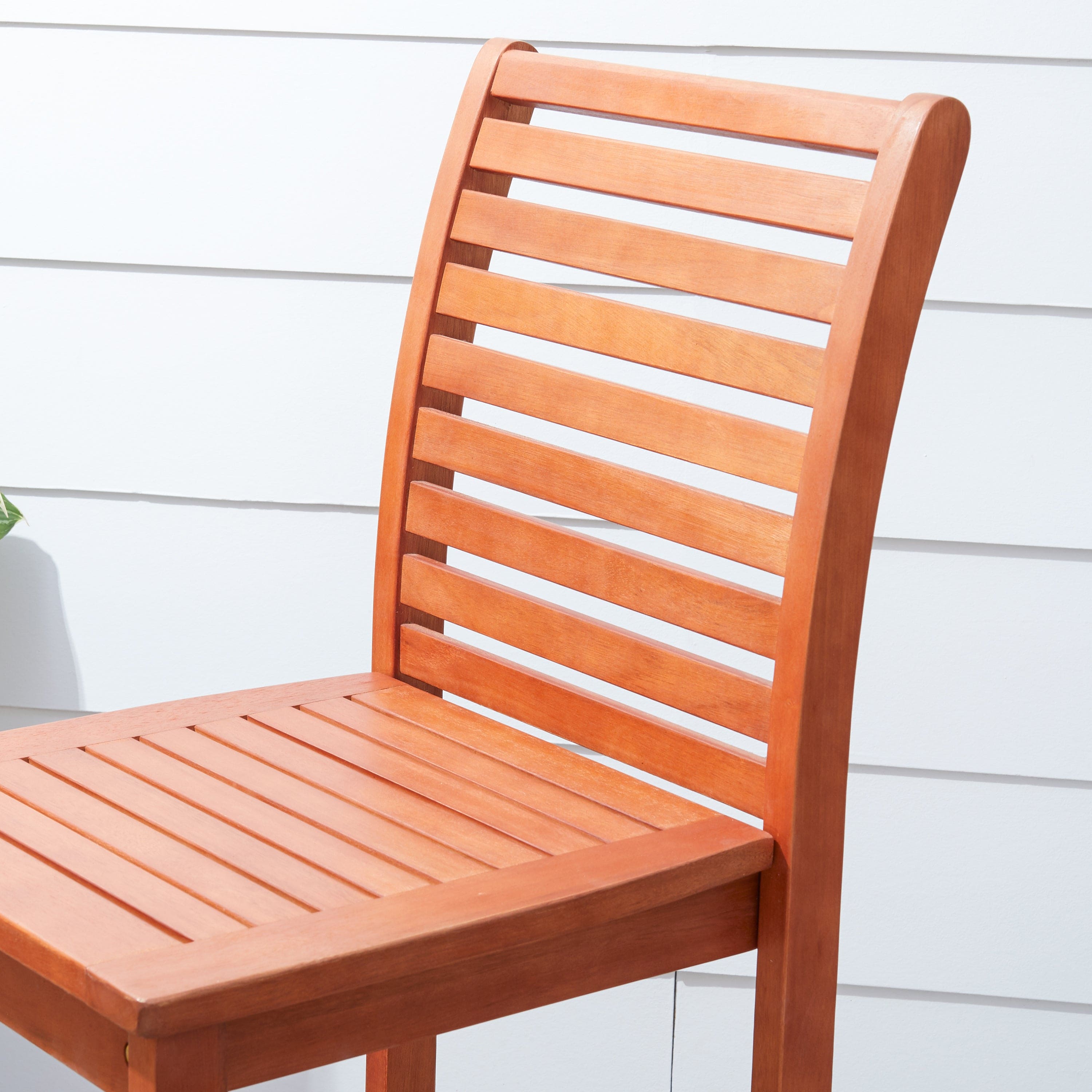 Emilio Reddish Brown Tropical Wood Bar Chair