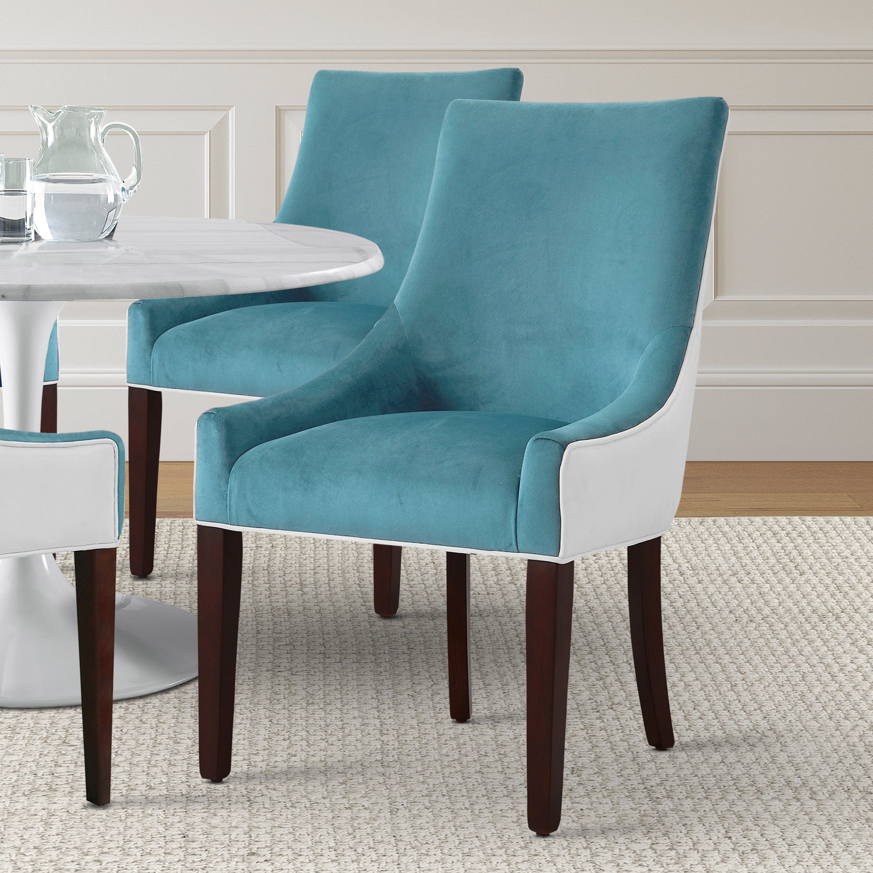 Jackson Upholstered Dining Chair -Seafoam