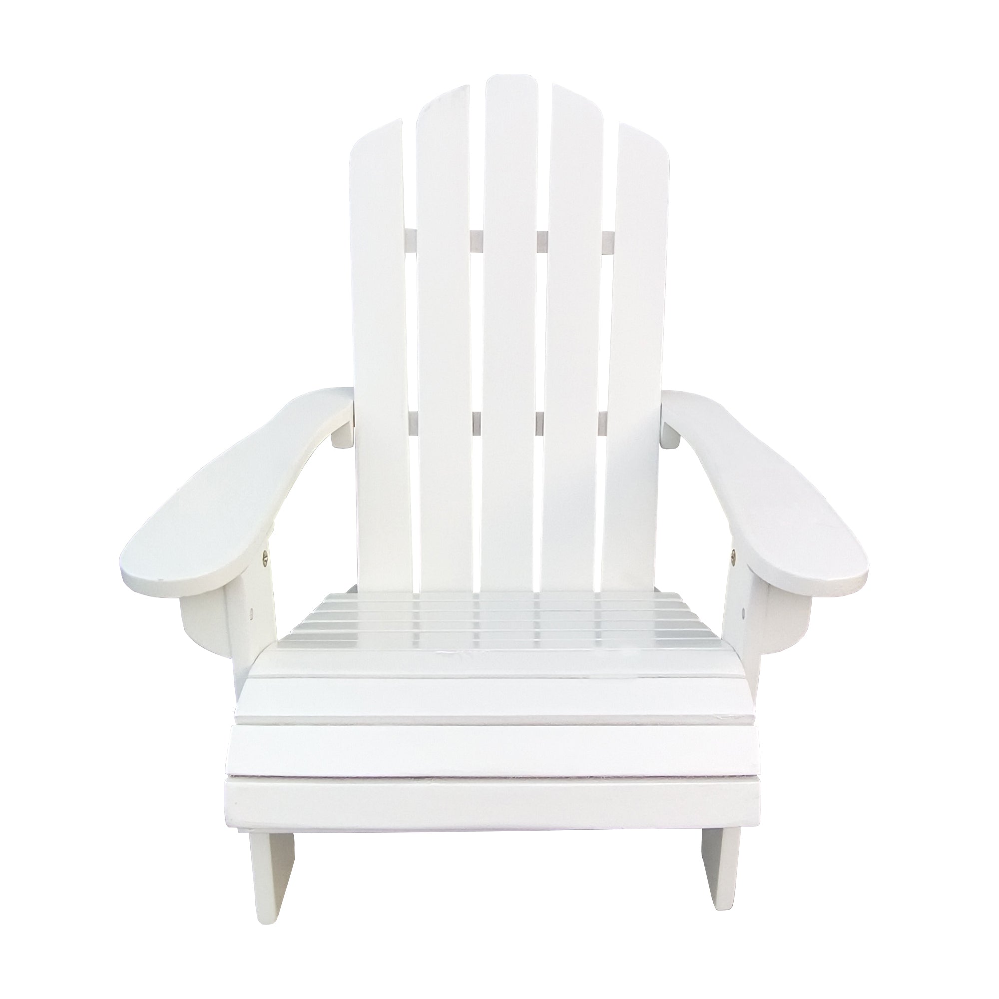 Outdoor or indoor Wood children Adirondack chair,white