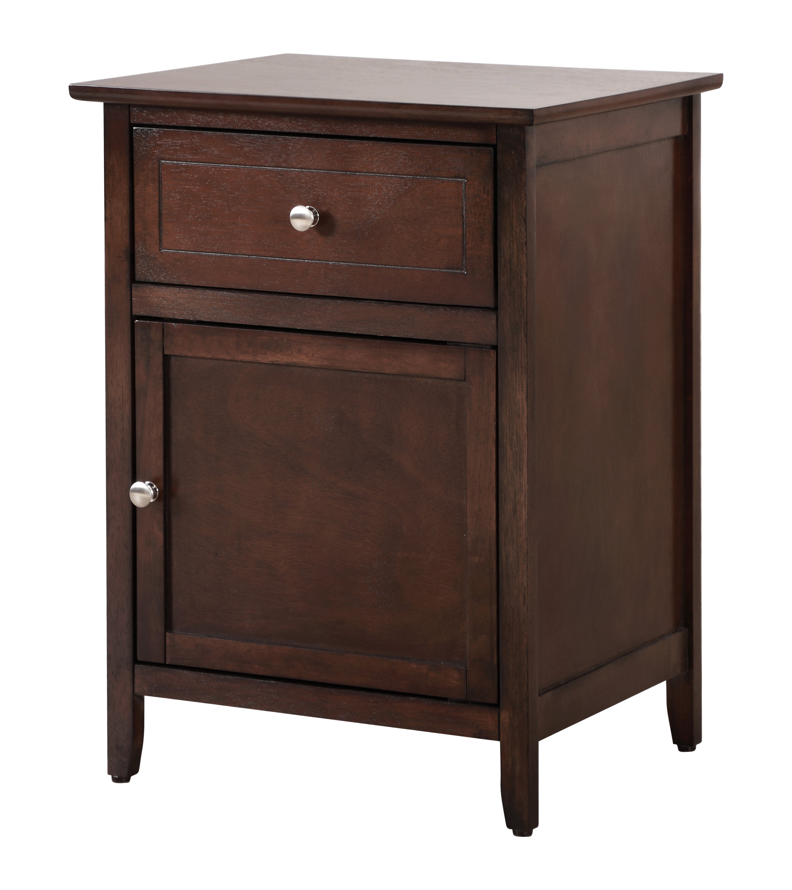 Glory Furniture Izzy G1412-N-25 1 Drawer /1 Door Nightstand , Cappuccino