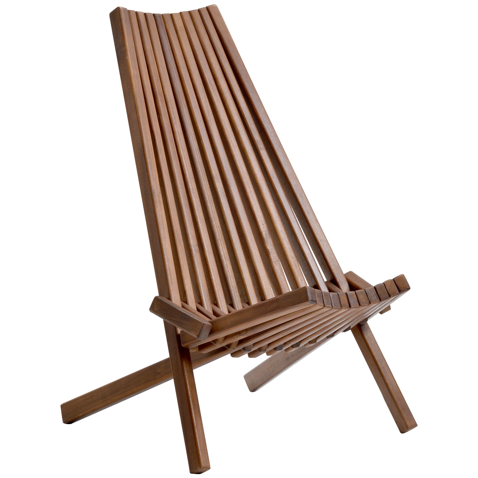 Folding wood chair