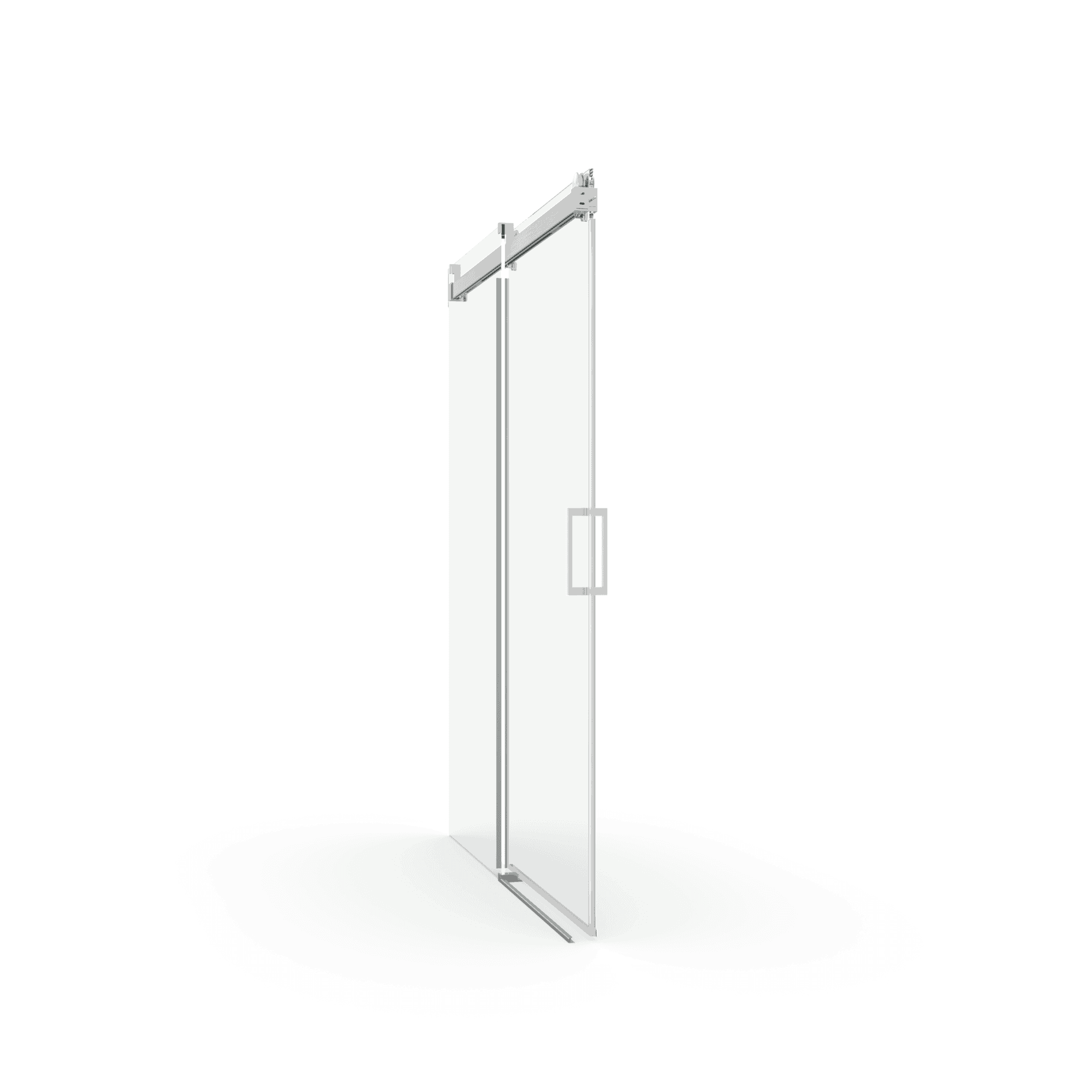 Elan 56 to 60 in. W x 76 in. H Sliding Frameless Soft-Close Shower Door with Premium 3/8 Inch (10mm) Thick Tampered Glass in Brushed Nickel 22D01-60BN