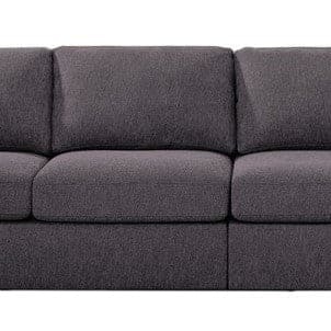 London 4 Seater Sofa in Dark Gray Linen