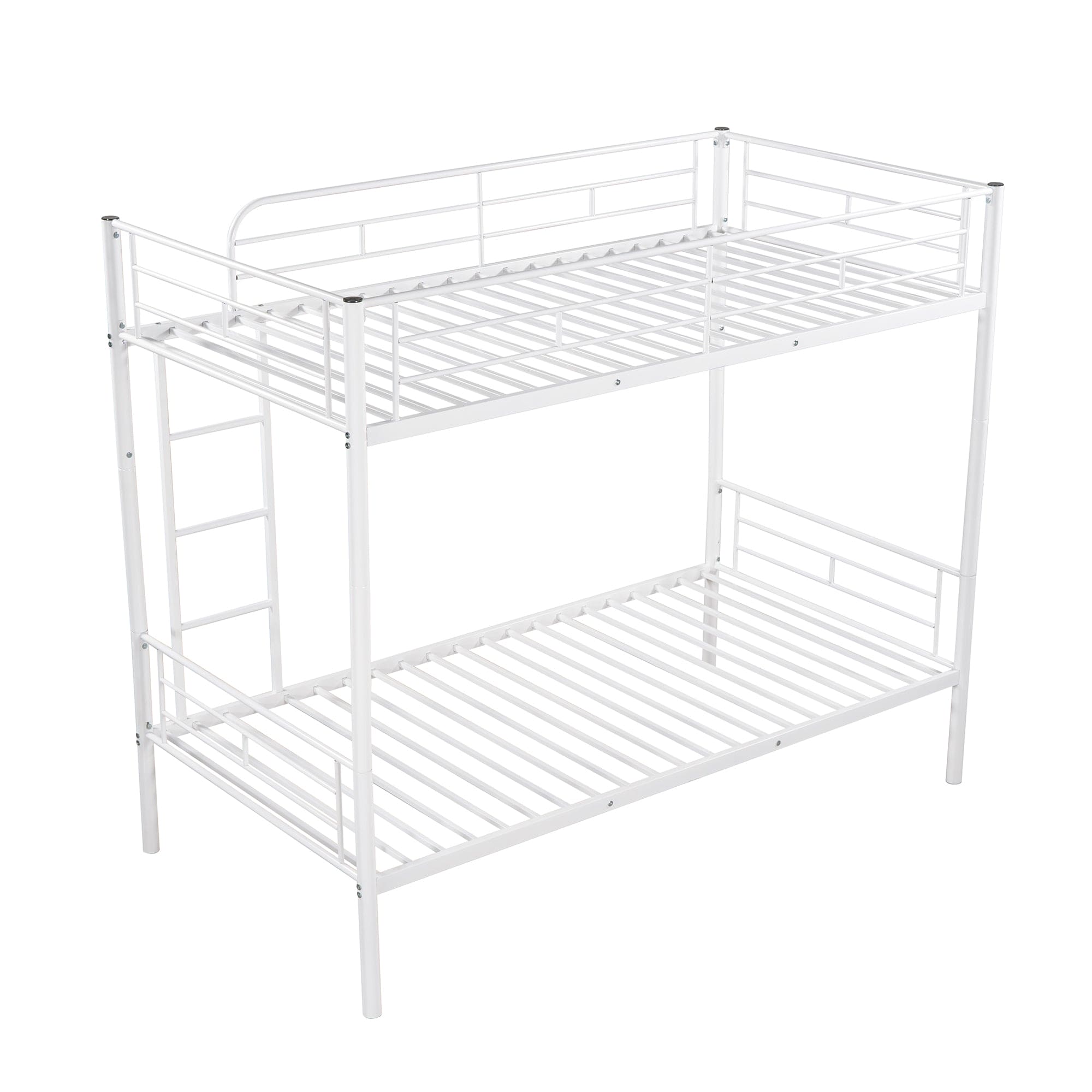 Twin Over Twin Metal Bunk Bed (White)( old sku: MF189201KAA )