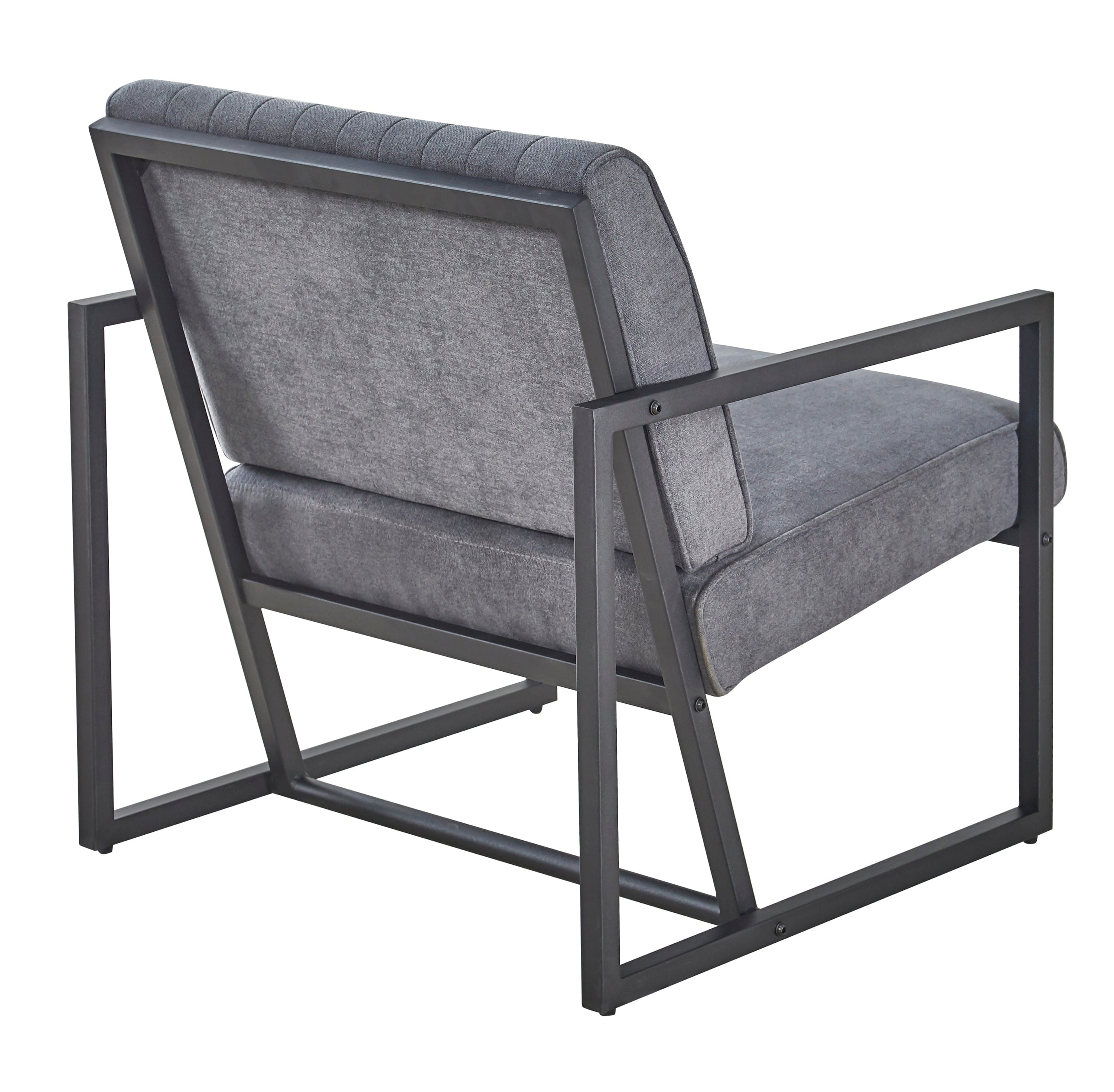 Modern design high quality fabric (GREY)+ steel armchair，for Kitchen, Dining, Bedroom, Living Room