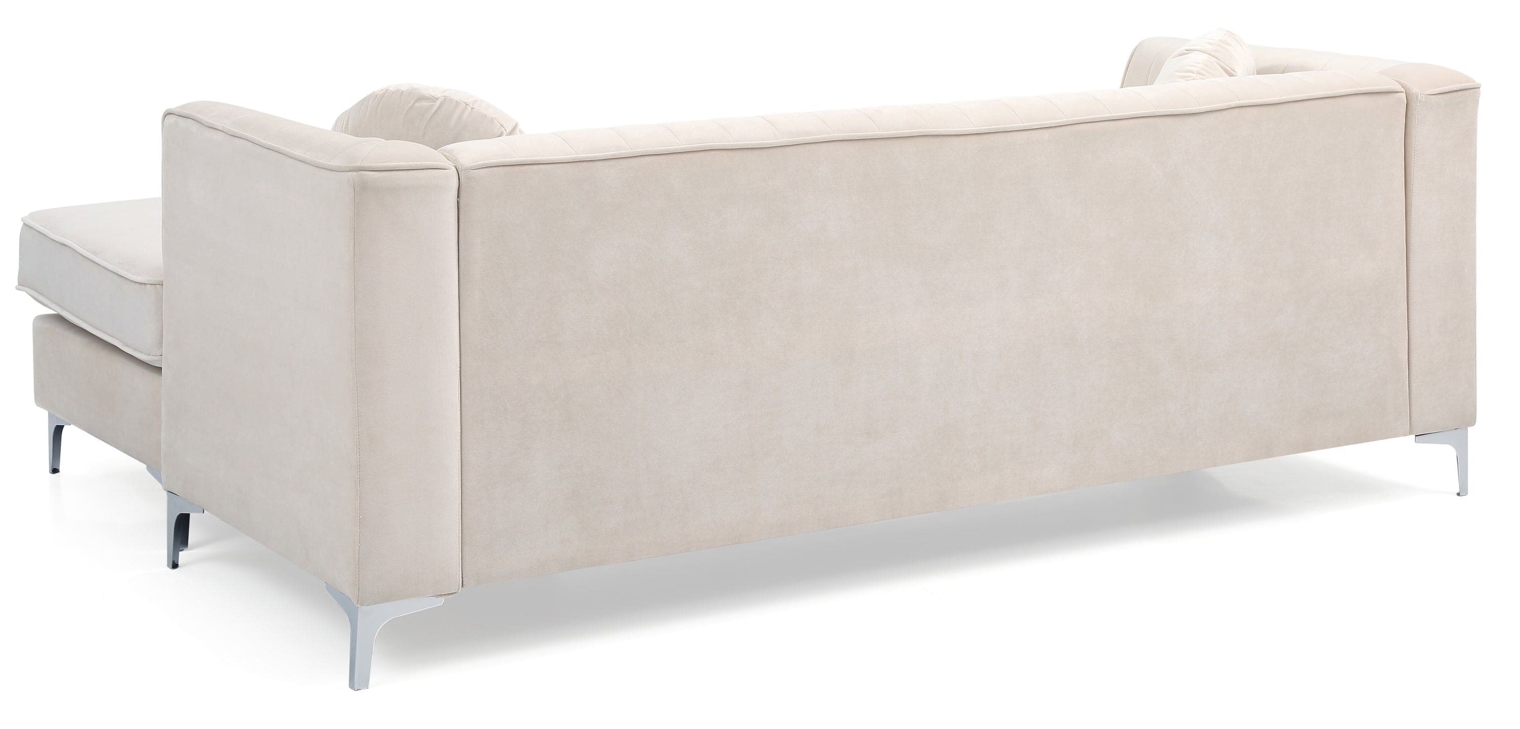 Glory Furniture Delray G797B-SC Sofa Chaise (  3 Boxes) , IVORY