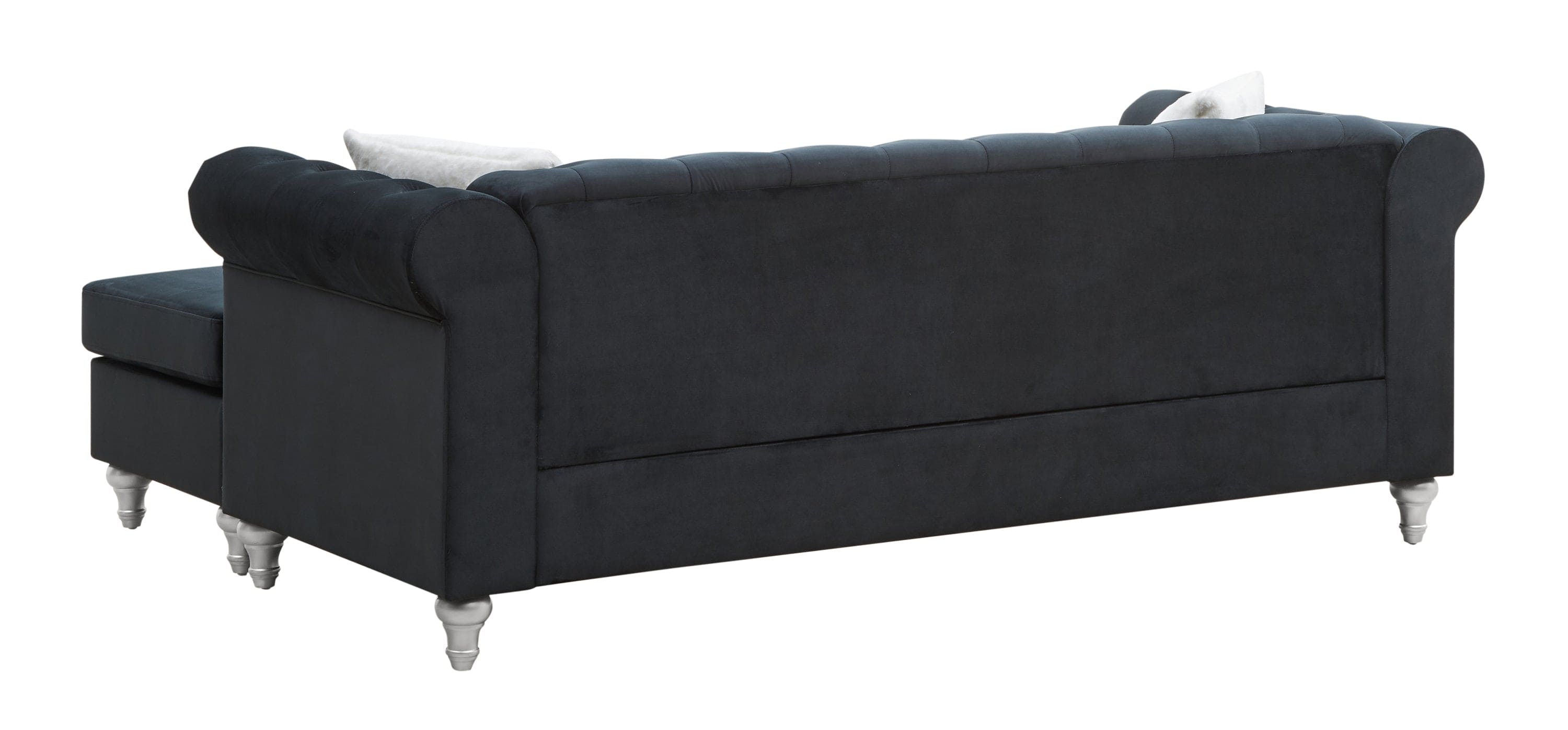 Glory Furniture Raisa G863B-SCH Sofa Chaise , BLACK