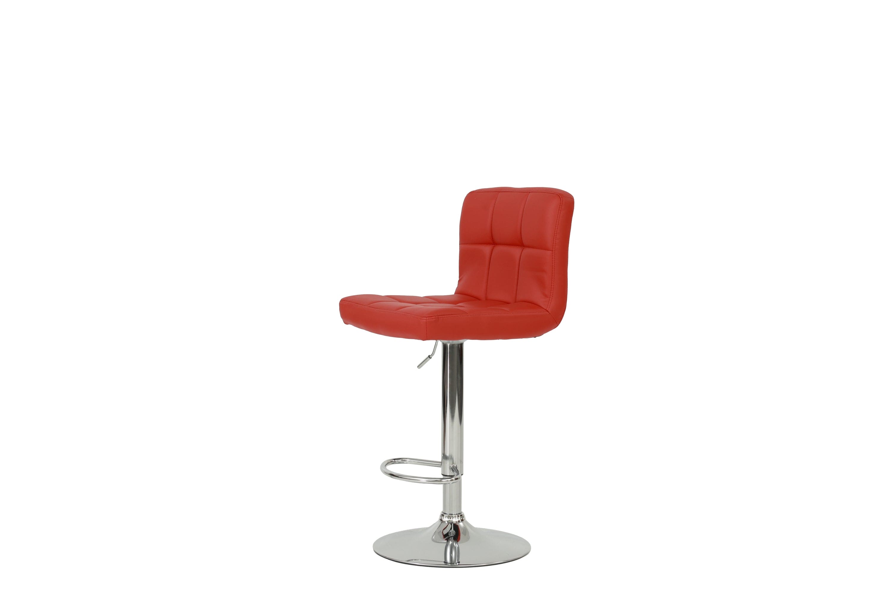 BAR STOOL in Red, Chrome