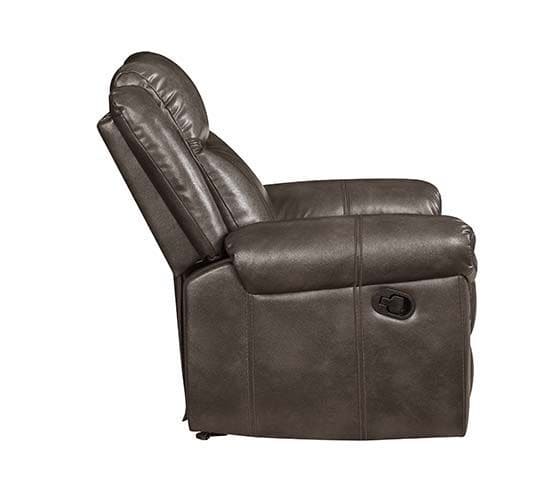 ACME Lydia Motion Loveseat w/Console, Brown Leather Aire LV00655