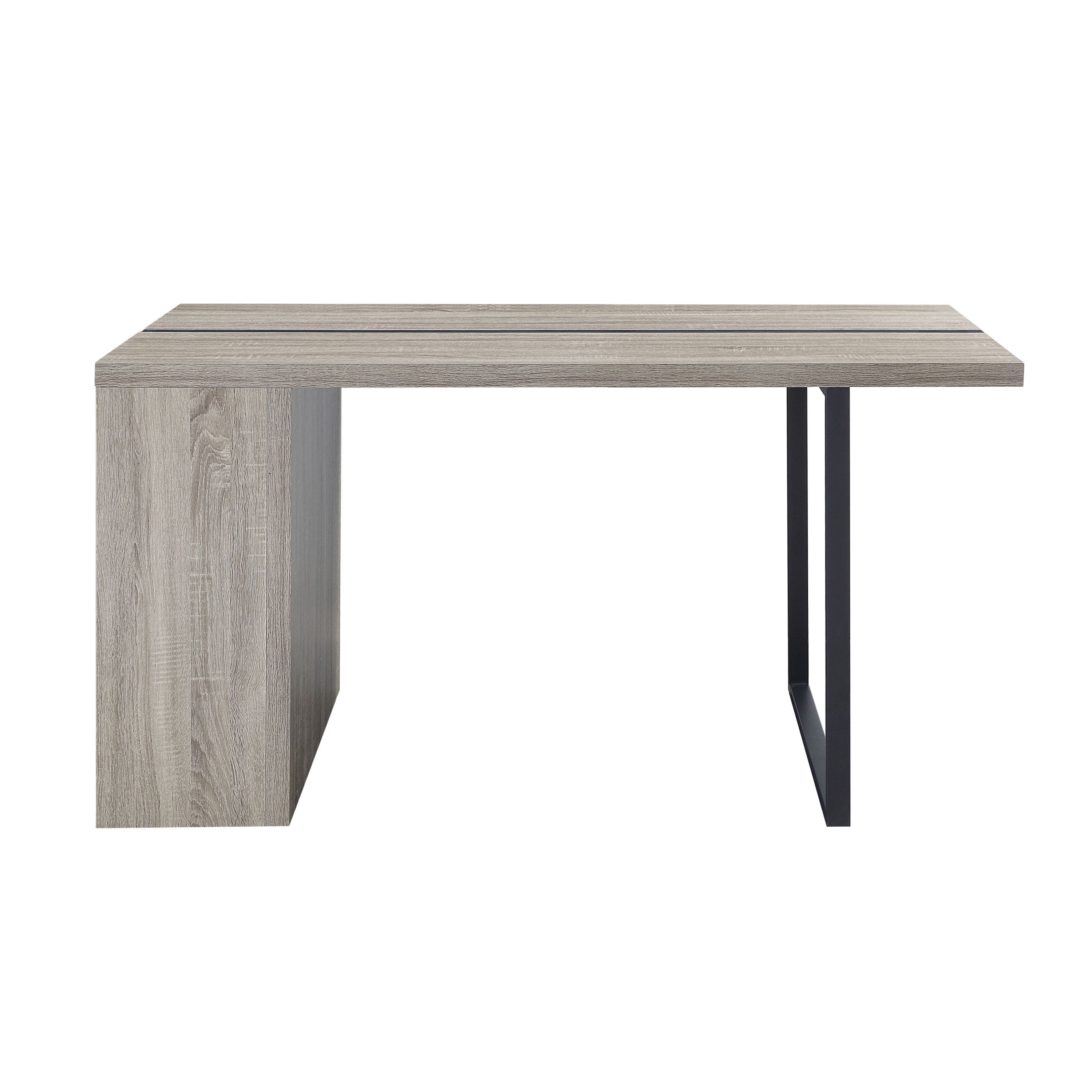 ACME Patwin Dinning Table, Rustic Oak & Black Finish DN00401