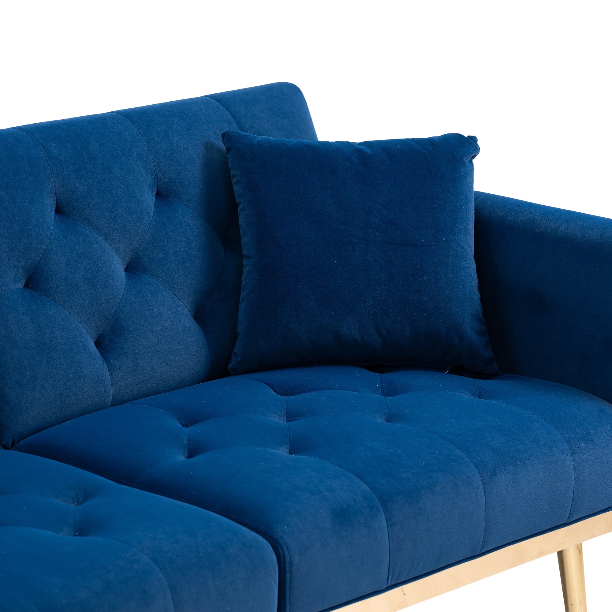 COOLMORE  Velvet  Sofa , Accent sofa .loveseat sofa with metal  feet