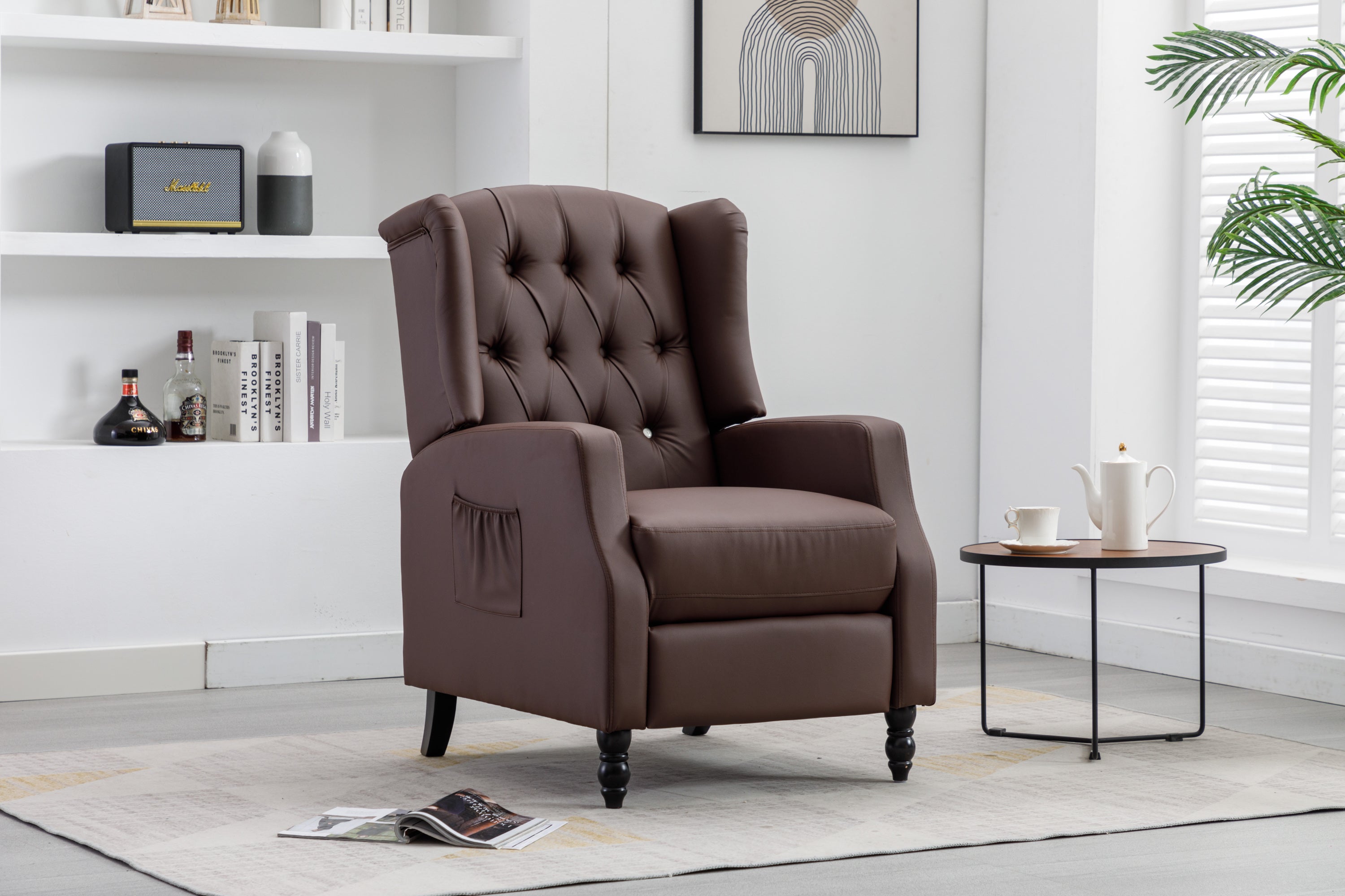 COOLMORE Modern Comfortable Upholstered leisure   chair / Recliner Chair for Living Room