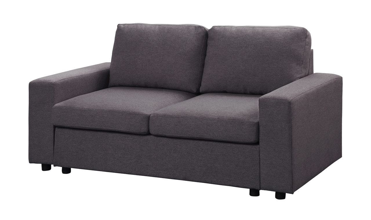 Brenton Loveseat in Dark Gray Linen