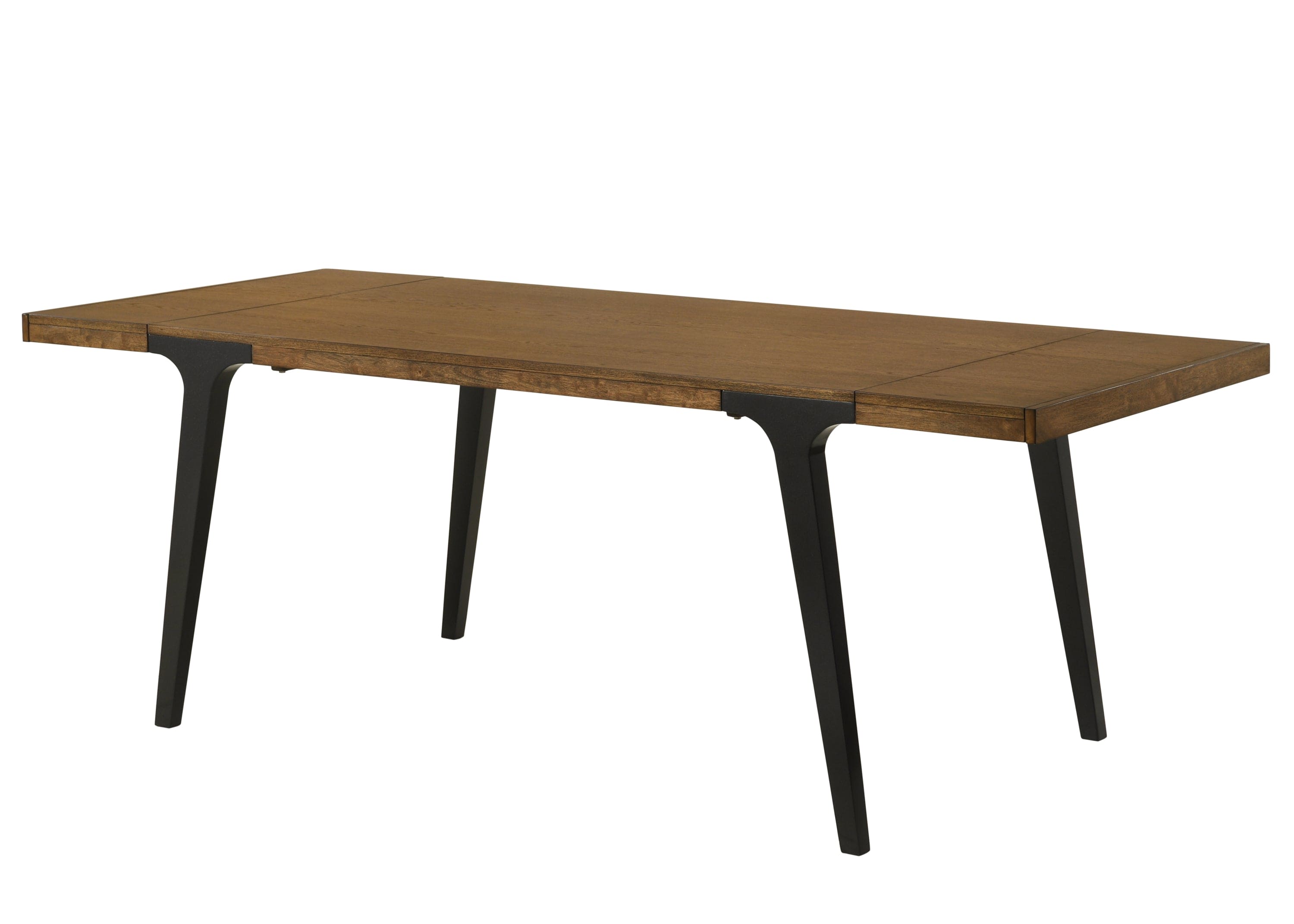 ACME Hillary Dining Table, Walnut & Black Finish DN02305