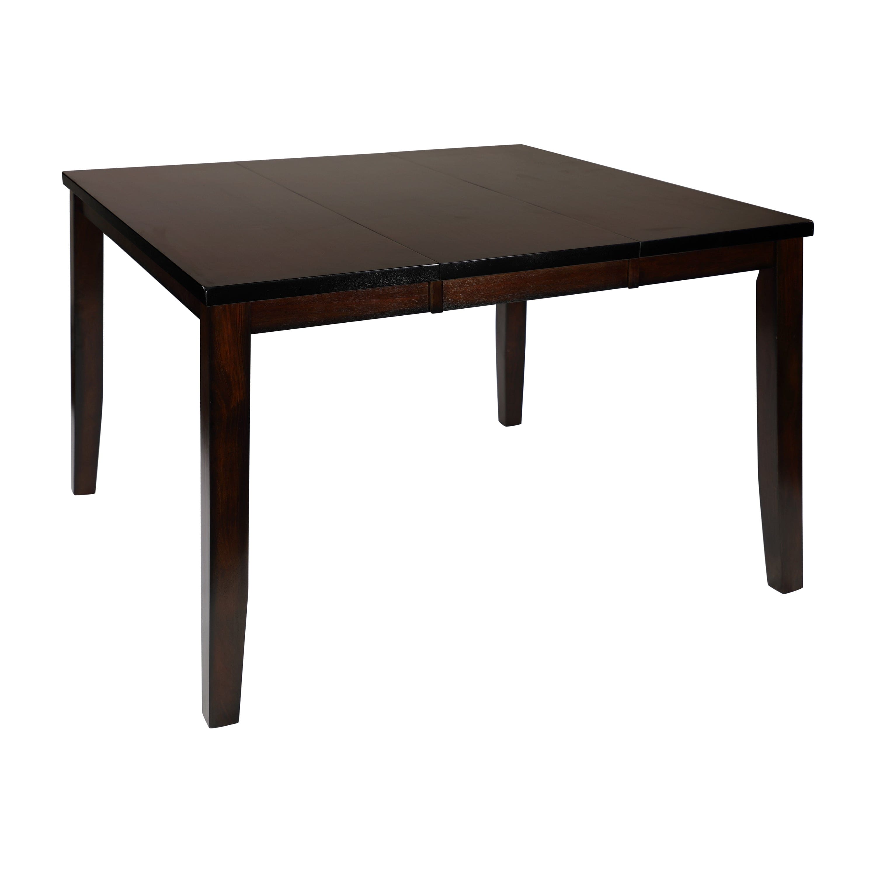 Cherry Finish Transitional 1pc Counter Height Table with Extension Leaf Mango Veneer Wood Dining Furniture