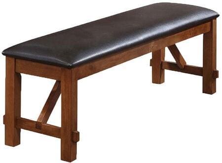 ACME Apollo Bench in Espresso PU & Walnut 70004