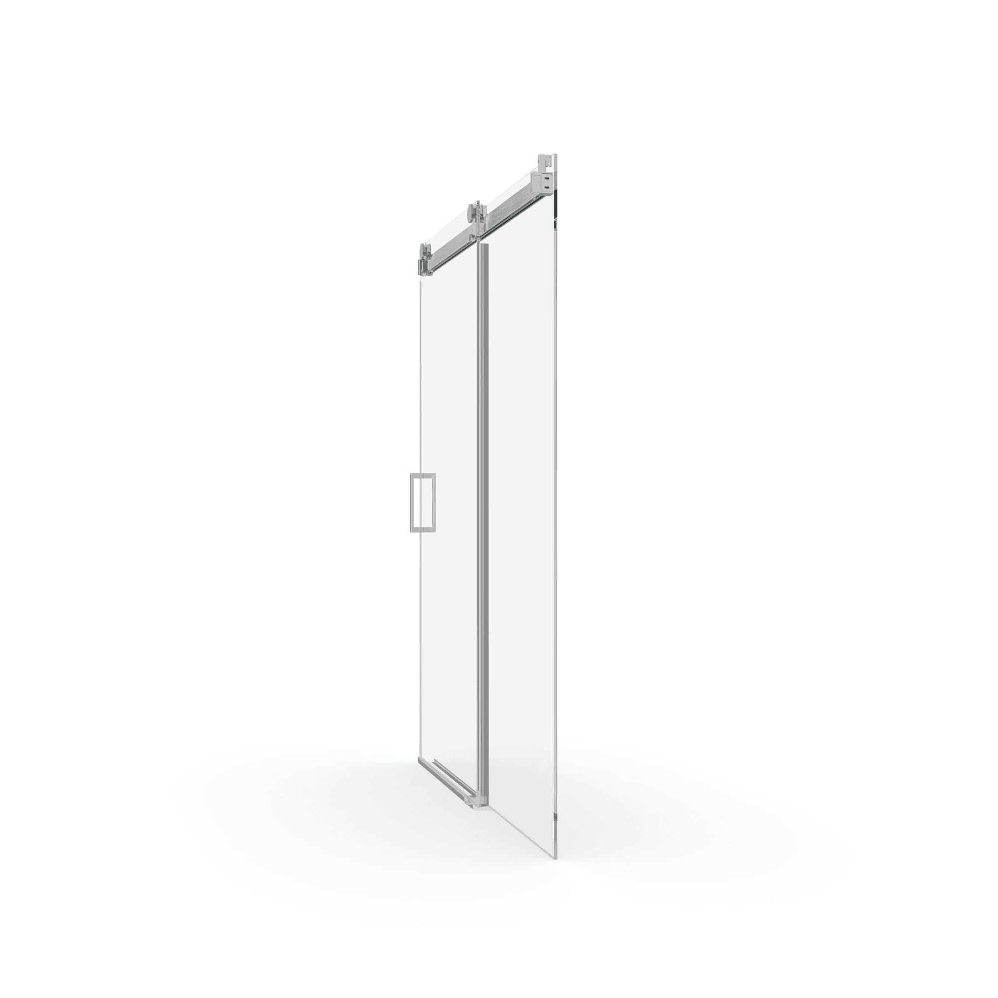 Elan 68 to 72 in. W x 76 in. H Sliding Frameless Soft-Close Shower Door with Premium 3/8 Inch (10mm) Thick Tampered Glass in Brushed Nickel 22D01-72BN