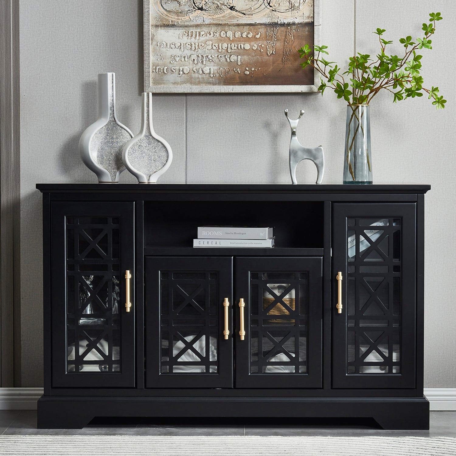 Sideboard Buffet Table with Doors